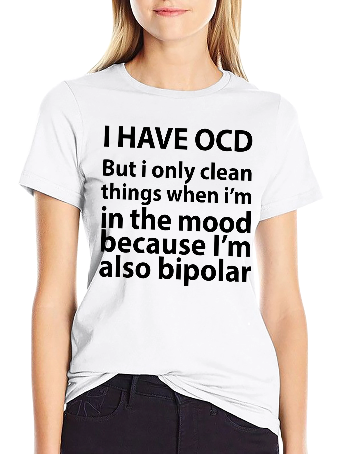Funny OCD Bipolar T-Shirt - Humor Sarcastic Tee