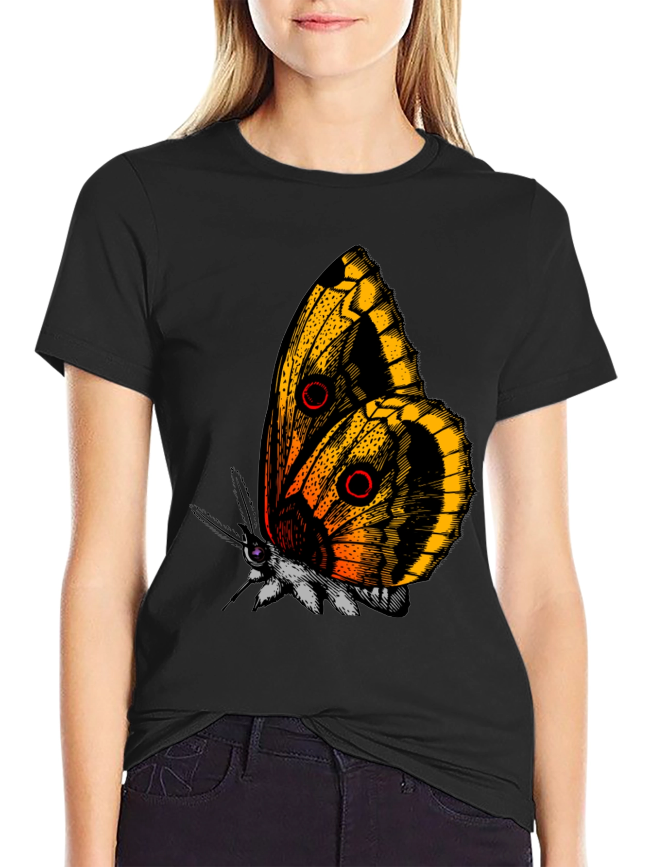 Butterfly Graphic T-Shirt - Unique Insect Design