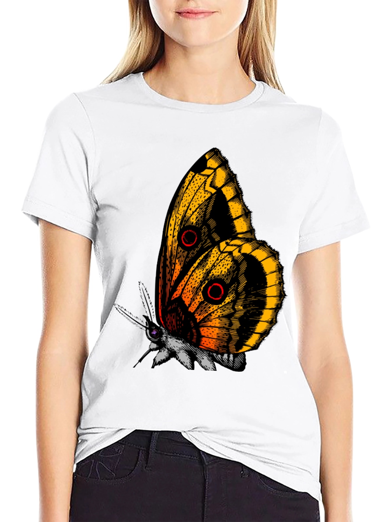 Butterfly Graphic T-Shirt - Unique Insect Design