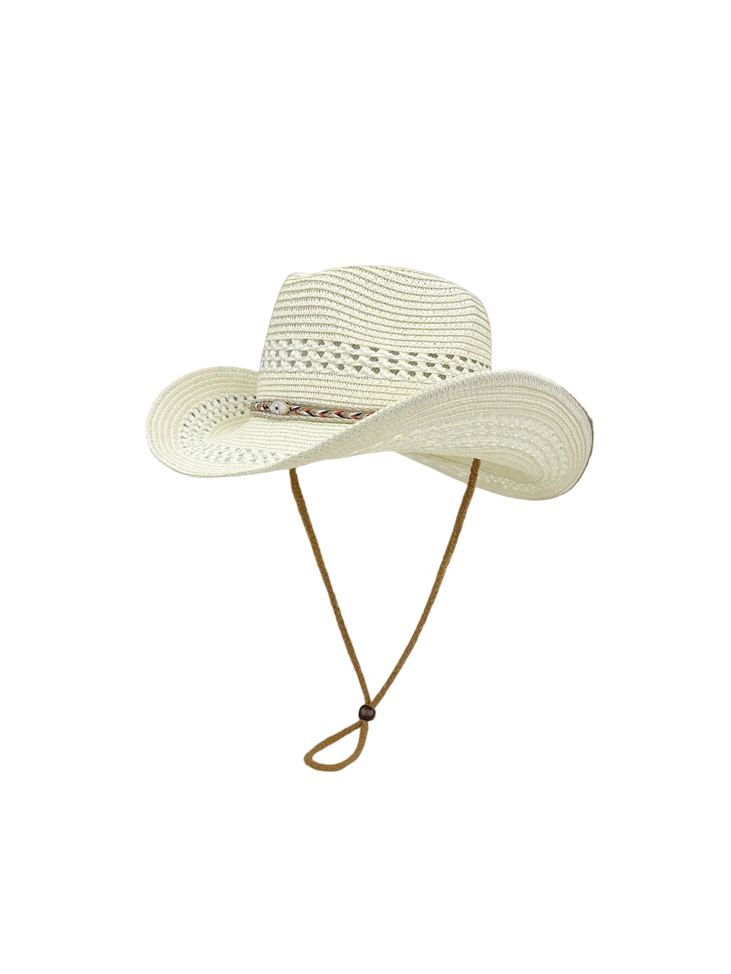 Sun Protection Straw Cowboy Hat for Summer Beach and Travel