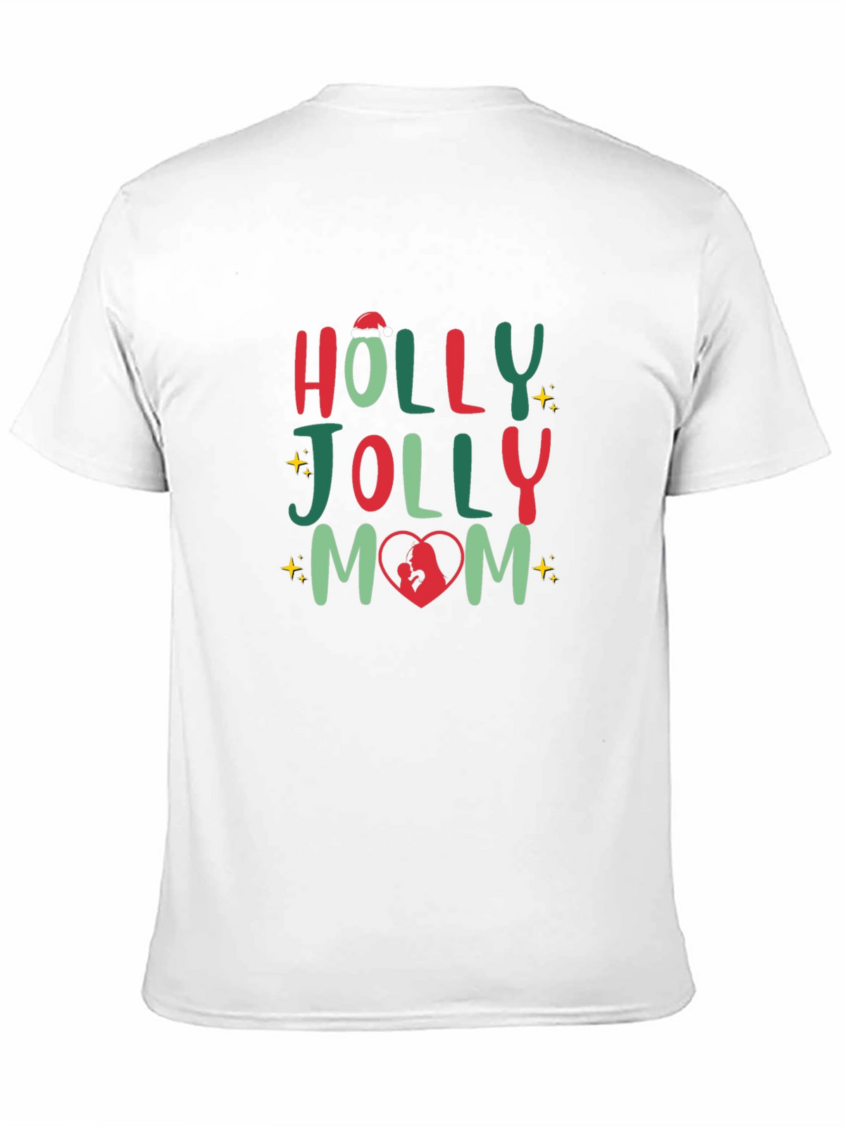 Holly Jolly Mom Christmas T-Shirt