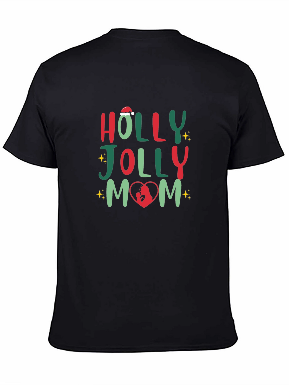 Holly Jolly Mom Christmas T-Shirt