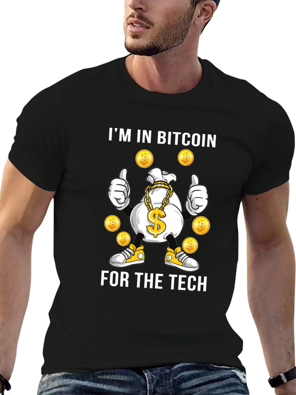 Bitcoin Tech T-Shirt Crypto Enthusiast Tee