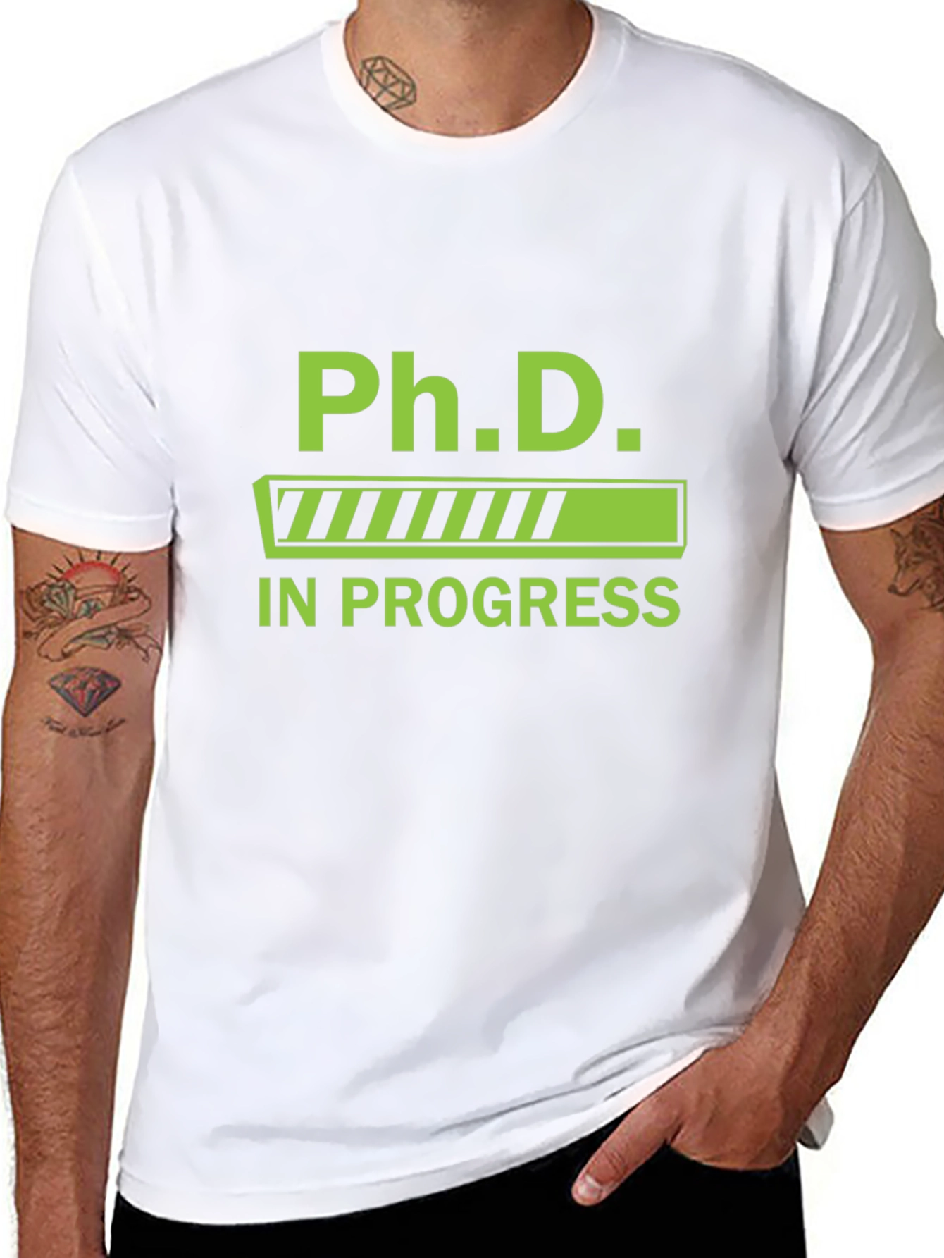 Ph.D. In Progress Graphic Tee - Black