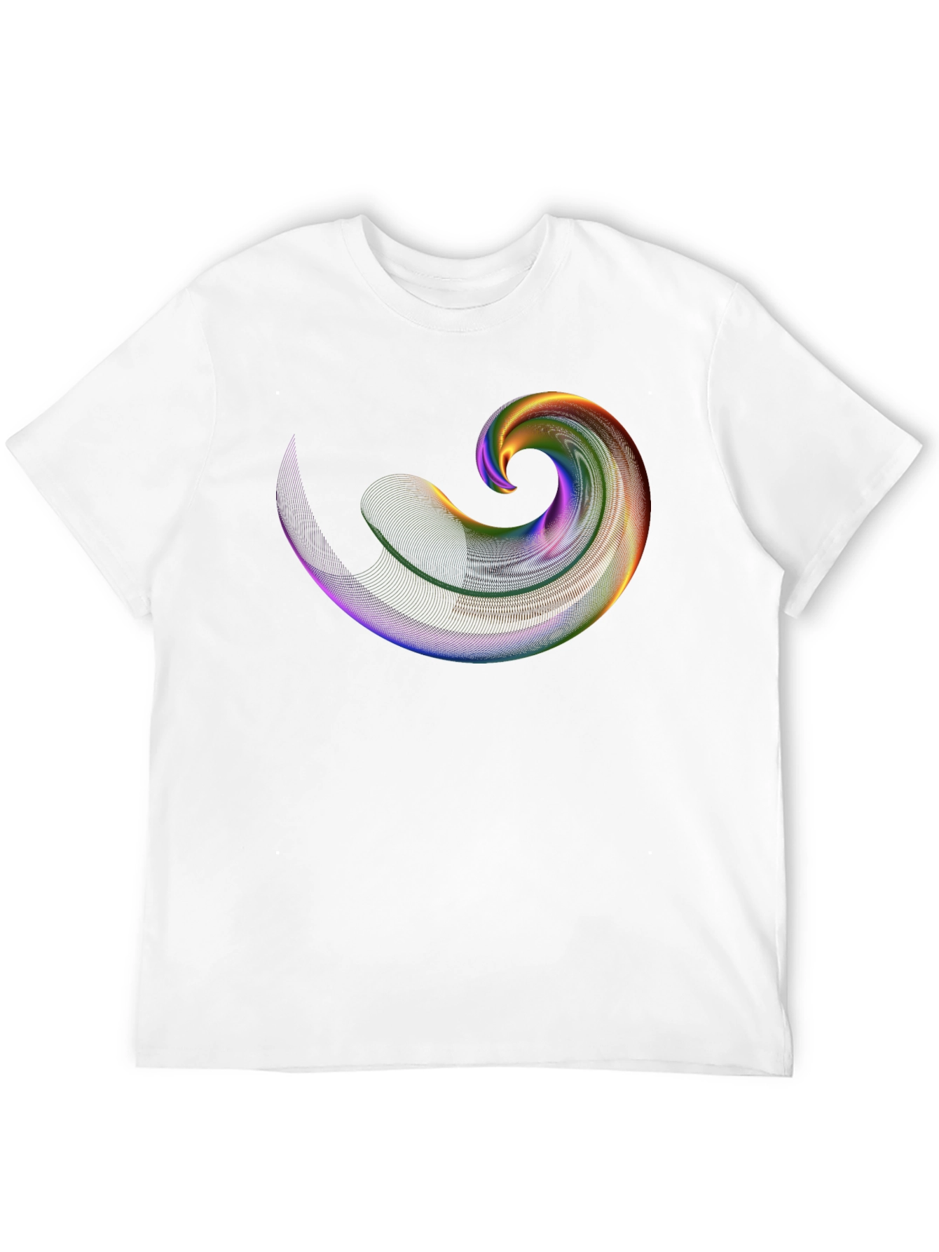 Abstract Swirl Graphic Tee - Mens Black T-Shirt