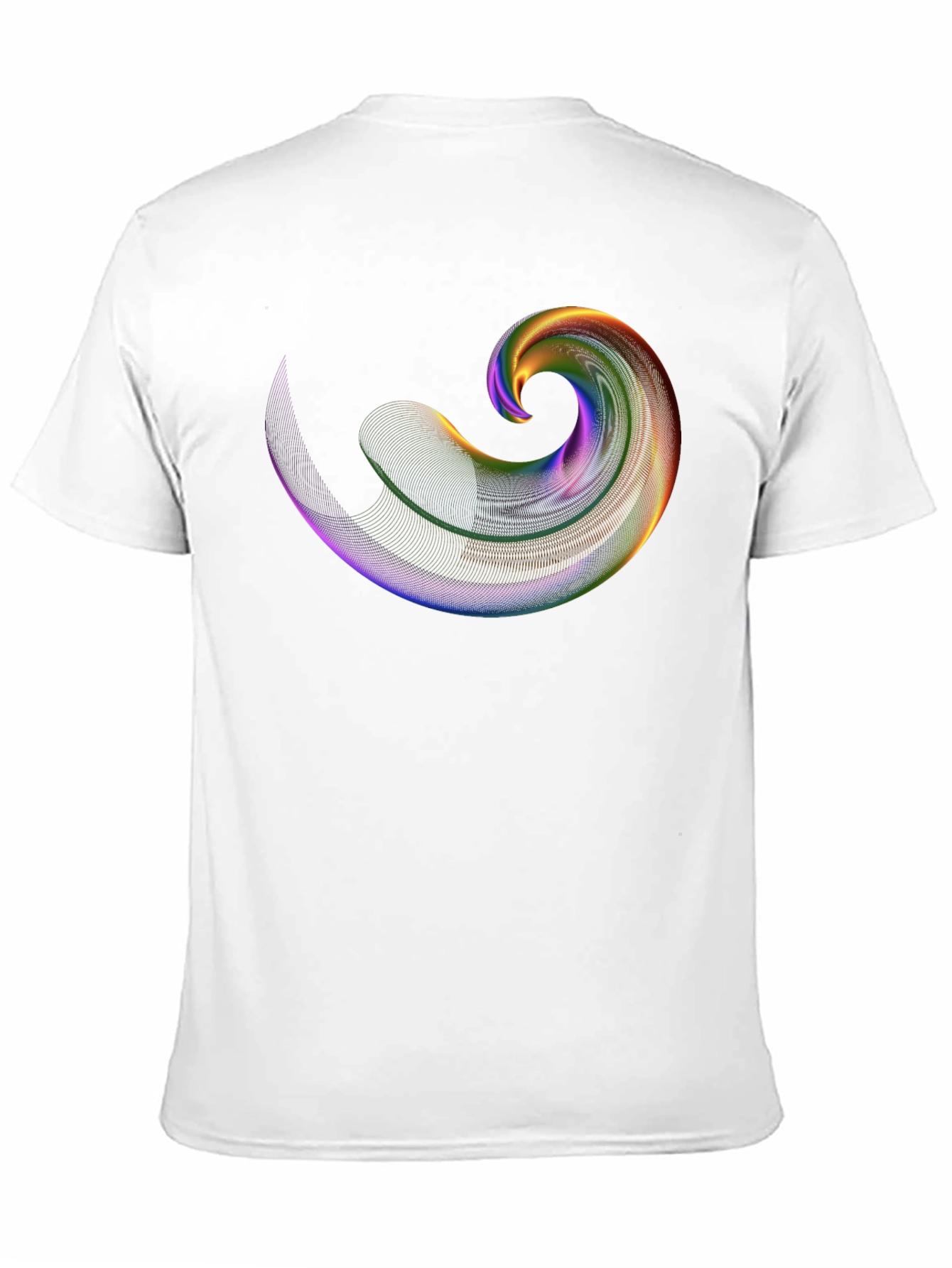 Abstract Swirl Graphic Tee - Mens Black T-Shirt