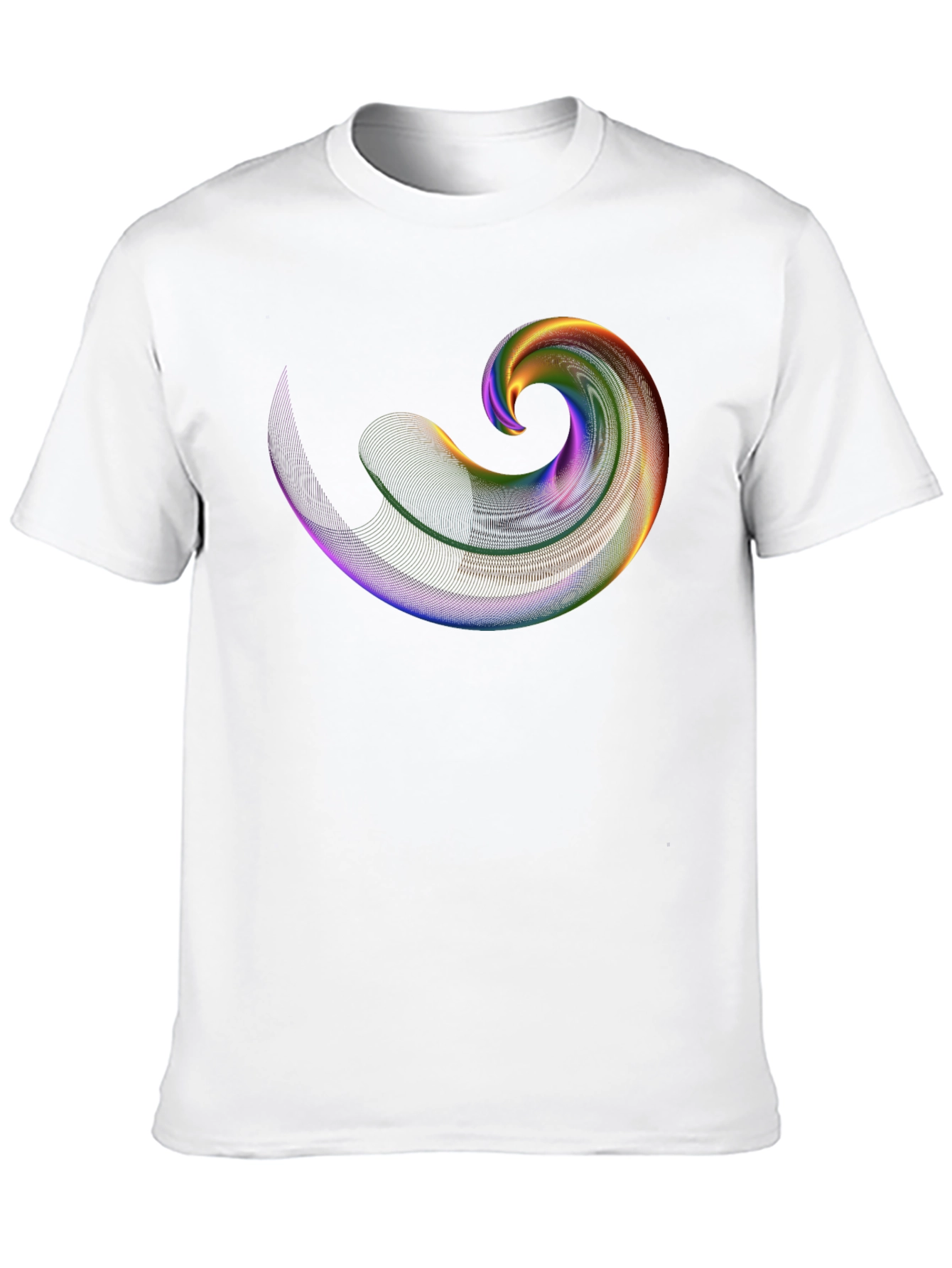 Abstract Swirl Graphic Tee - Mens Black T-Shirt