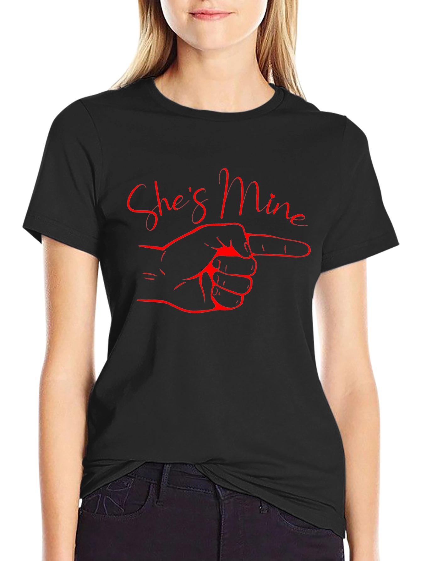 Shes Mine T-Shirt - Funny Couples Tee