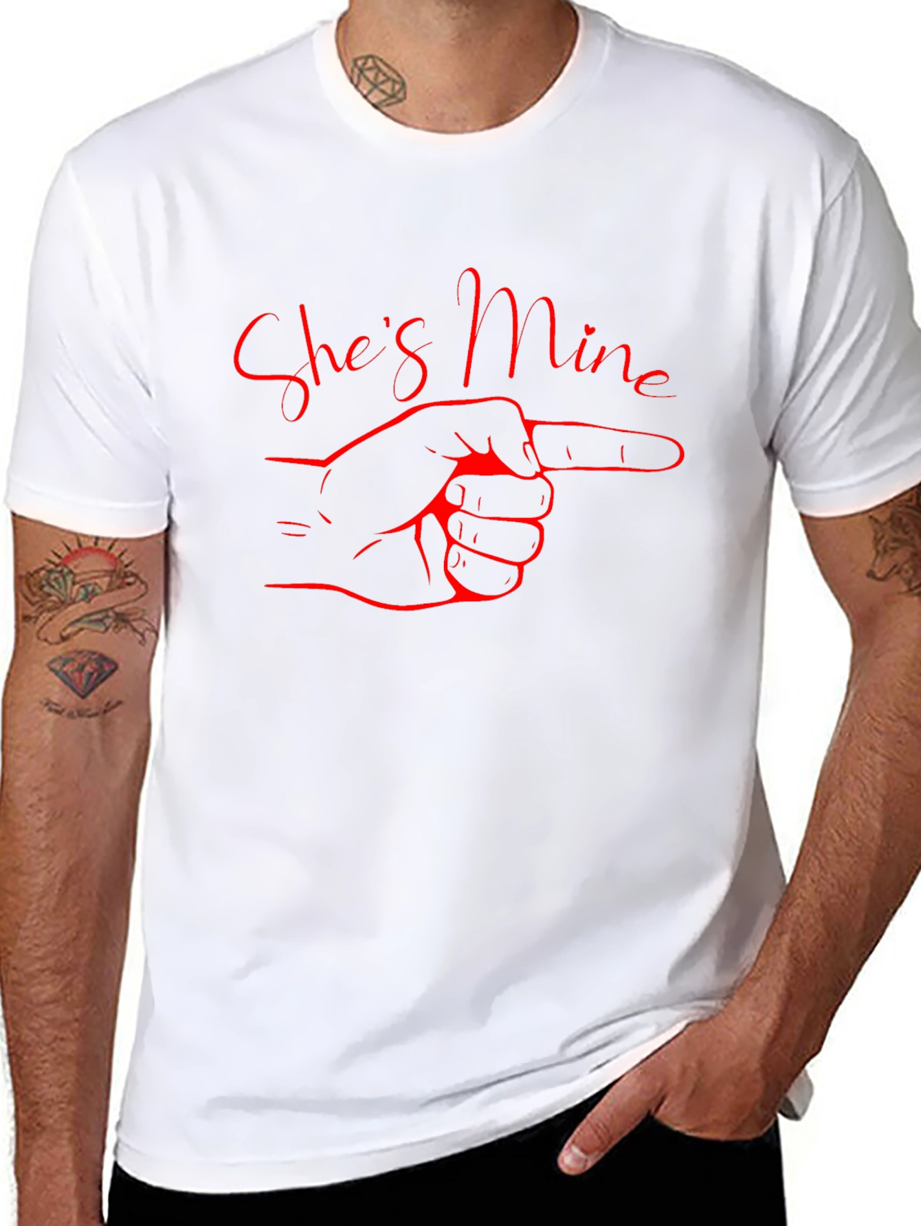 Shes Mine T-Shirt - Funny Couples Tee