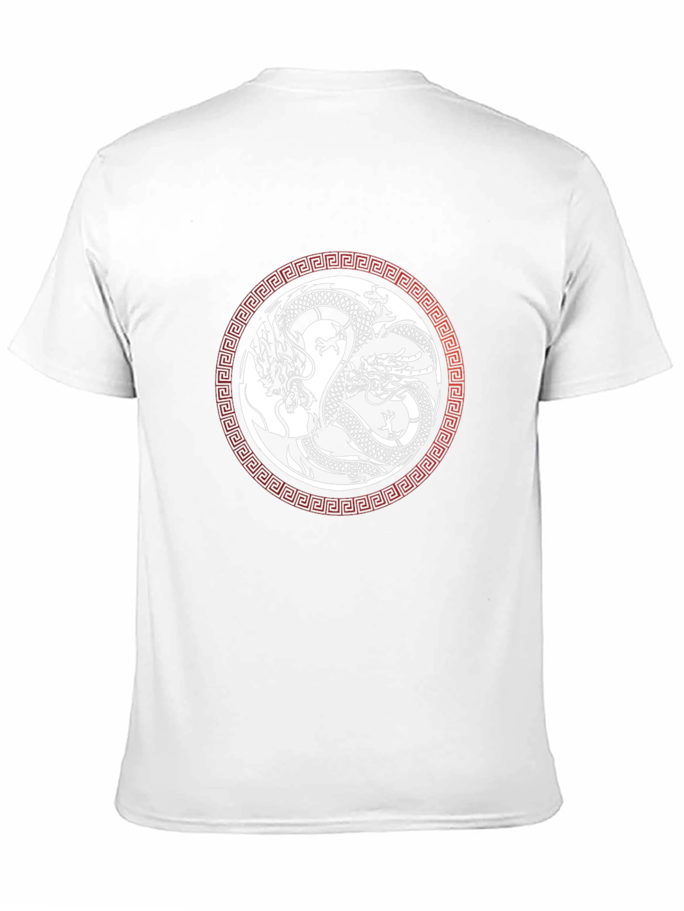 Yin Yang Dragons Graphic Tee - Black