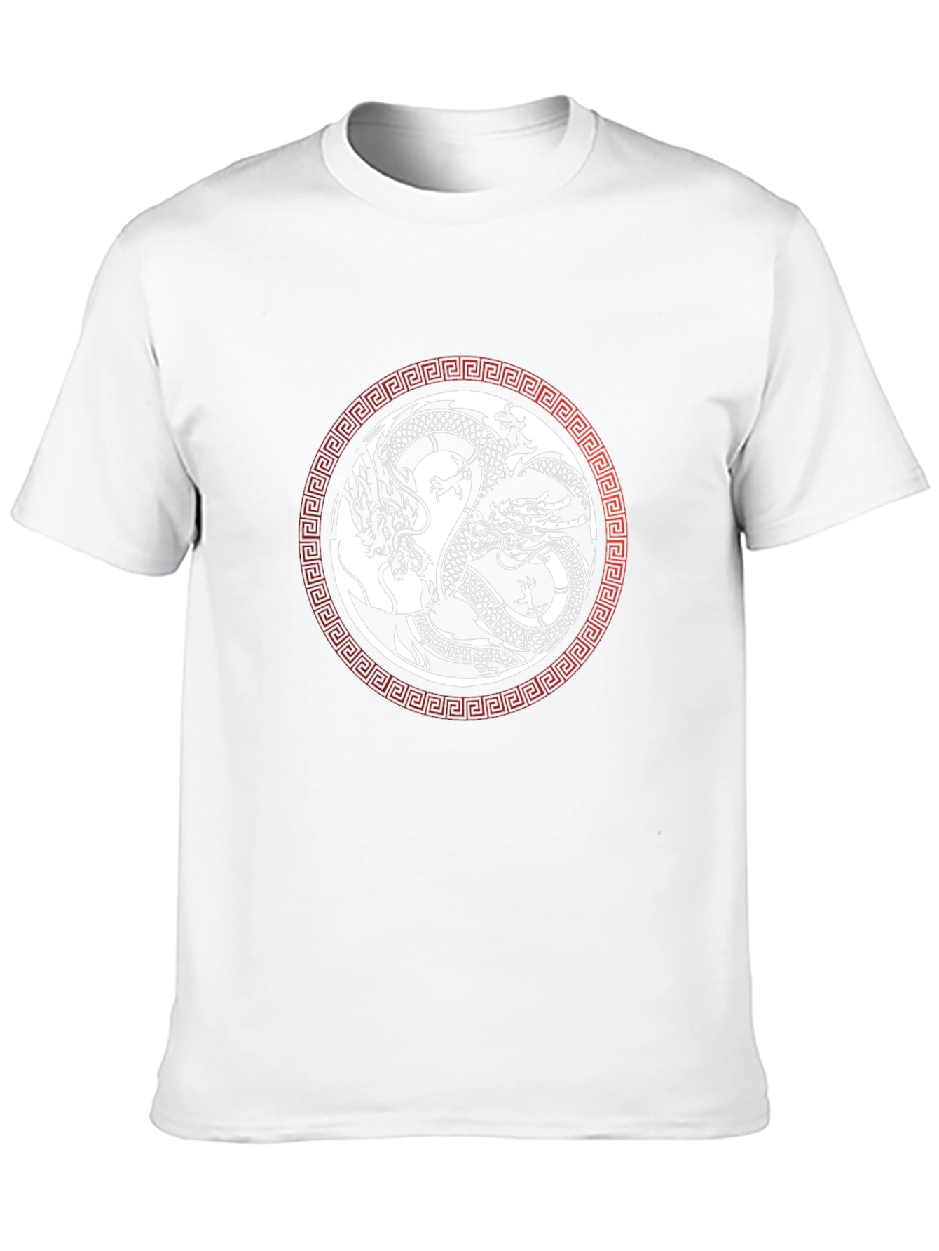 Yin Yang Dragons Graphic Tee - Black