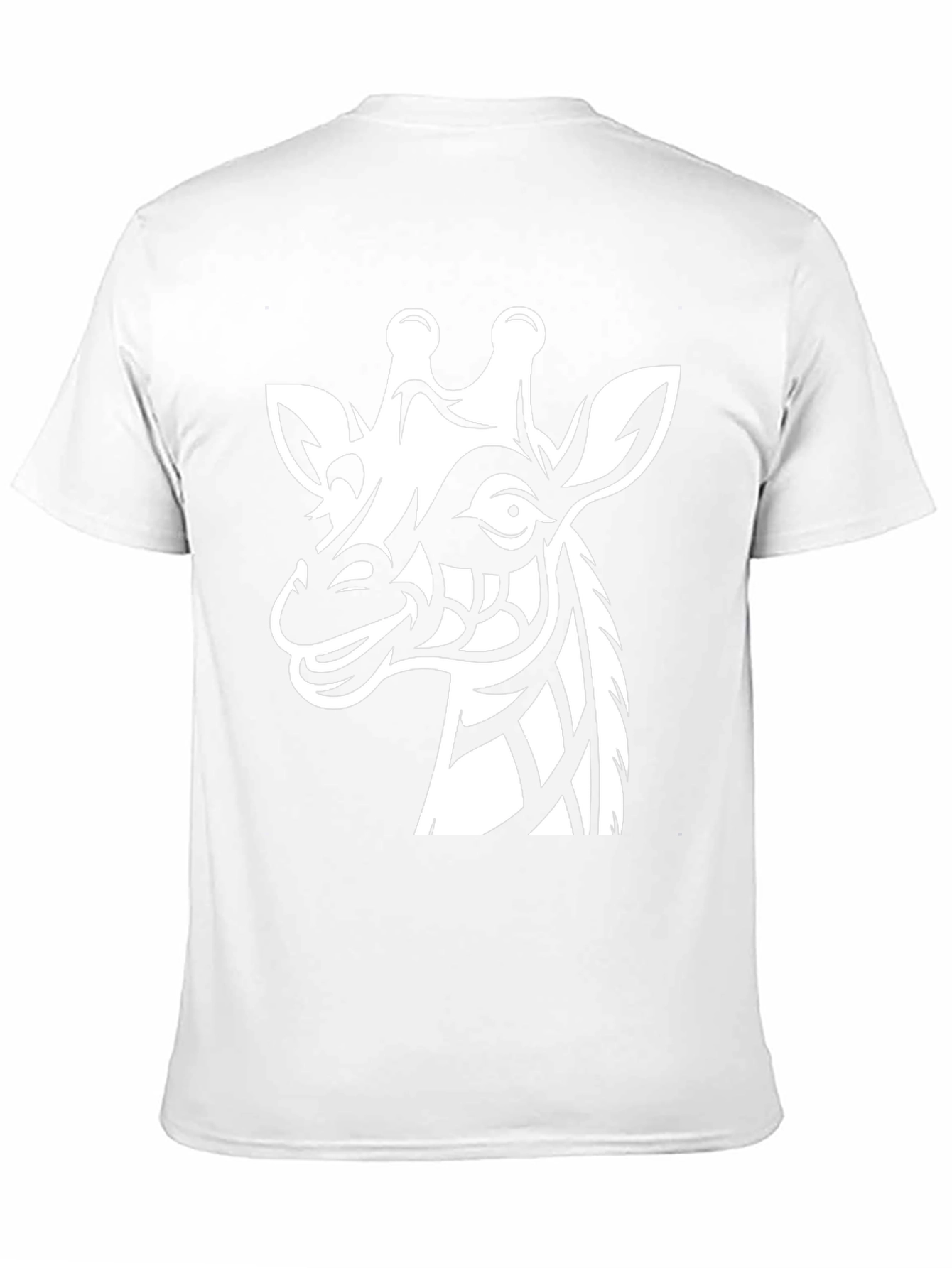 Giraffe Tribal Graphic Tee - Mens Black Shirt
