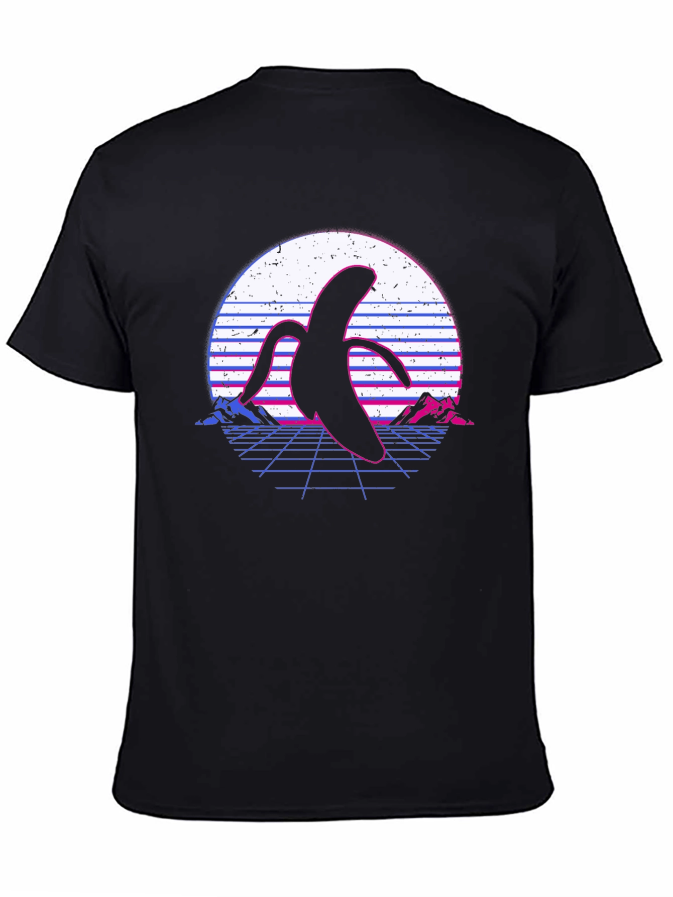 Retro Banana T-Shirt - Synthwave Design