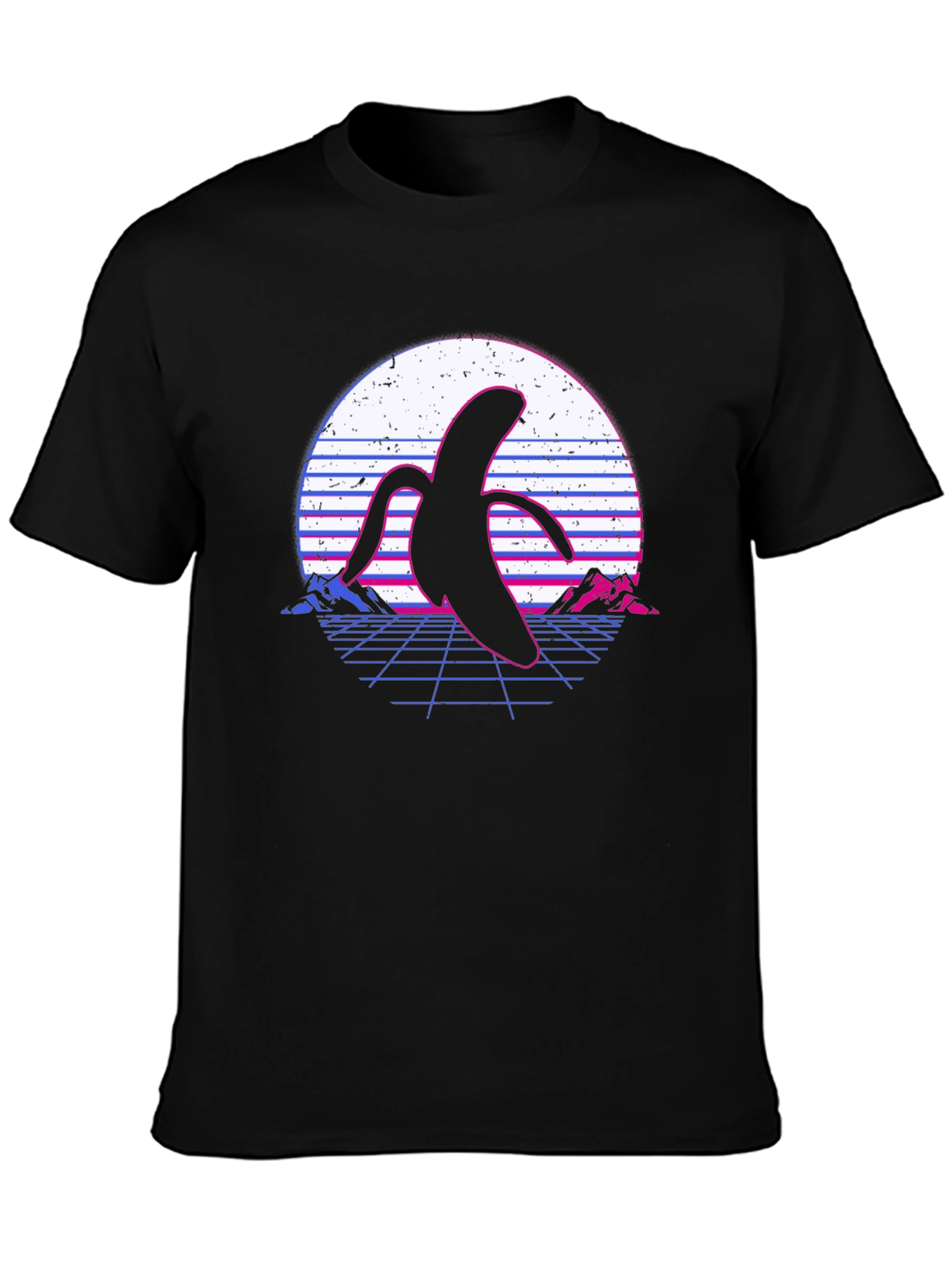 Retro Banana T-Shirt - Synthwave Design