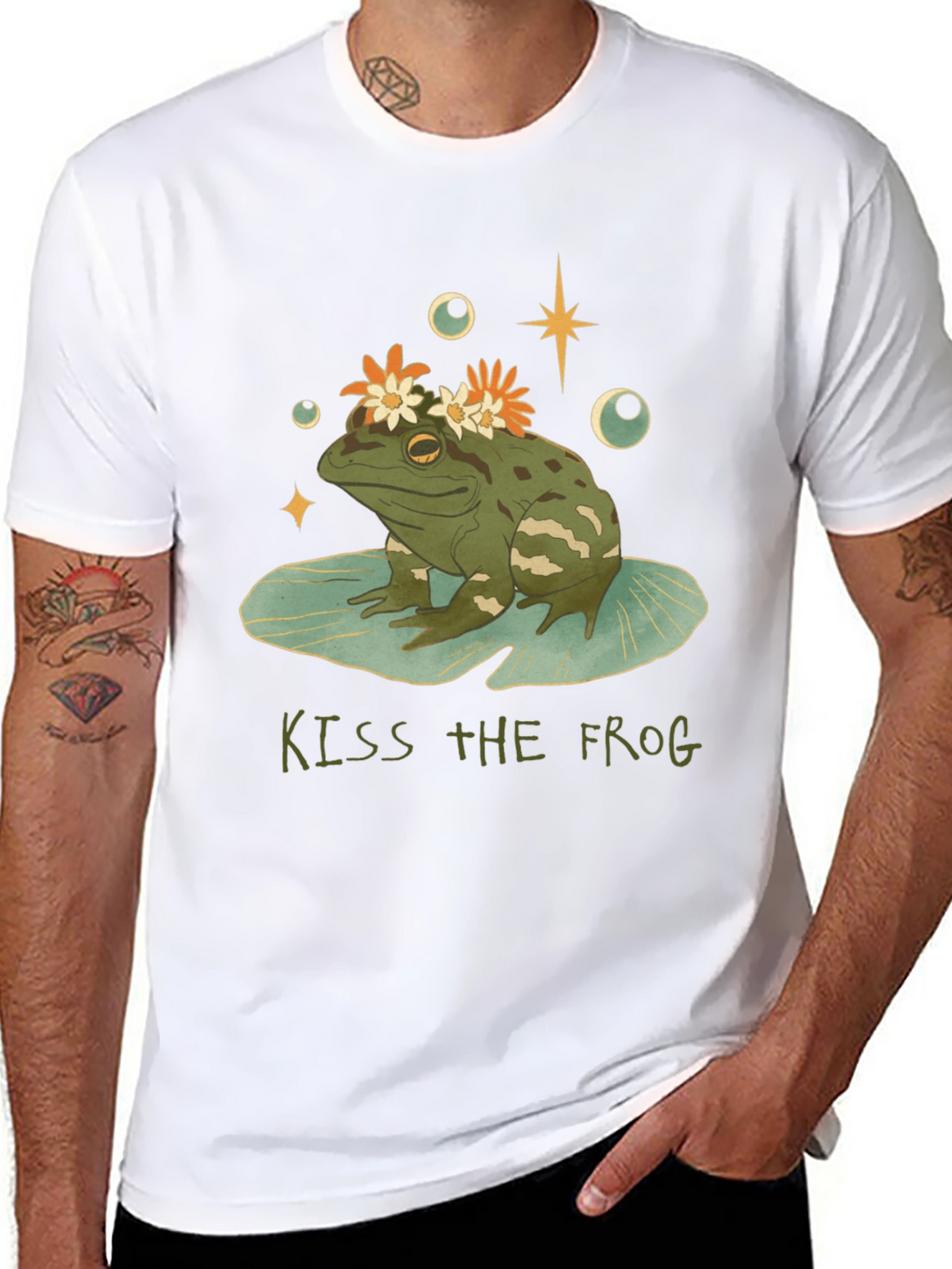 Kiss the Frog Graphic Tee - Quirky Casual Wear