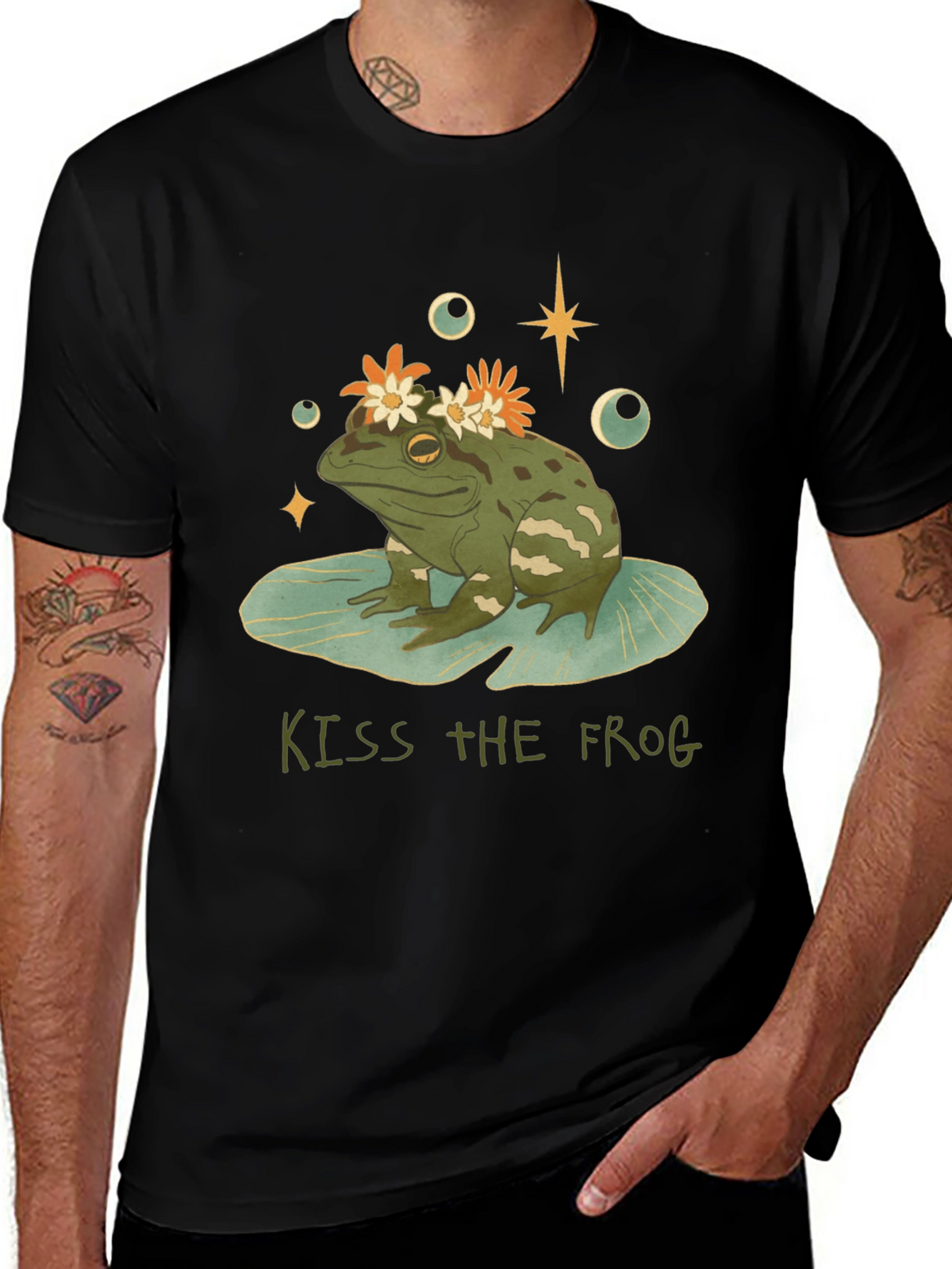 Kiss the Frog Graphic Tee - Quirky Casual Wear
