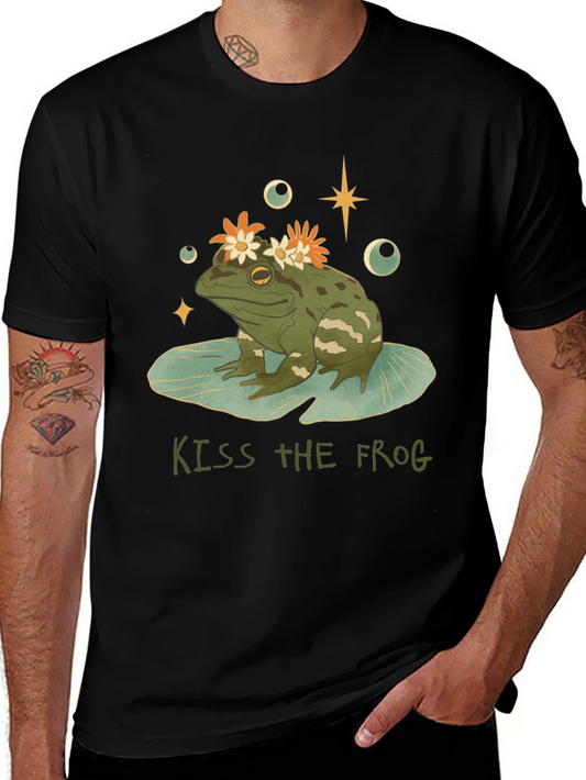 Kiss the Frog Graphic Tee - Quirky Casual Wear
