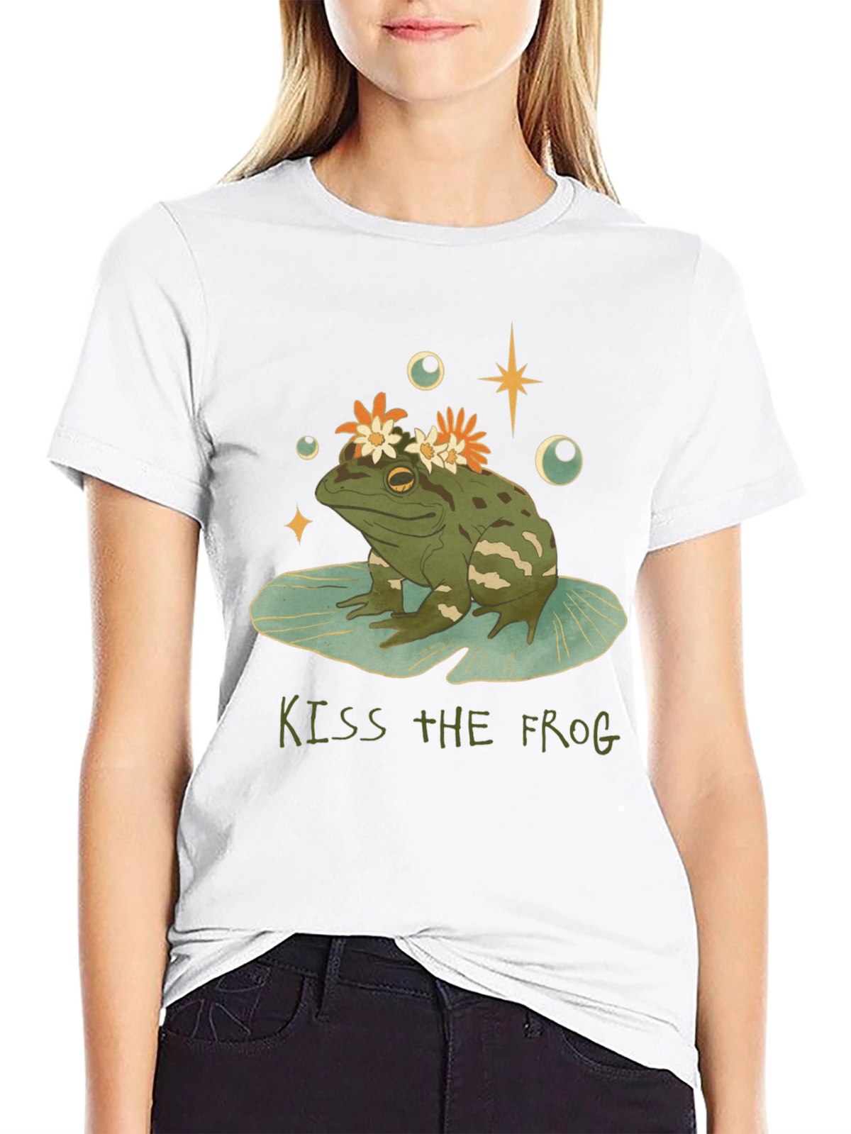 Kiss the Frog Graphic Tee - Quirky Casual Wear