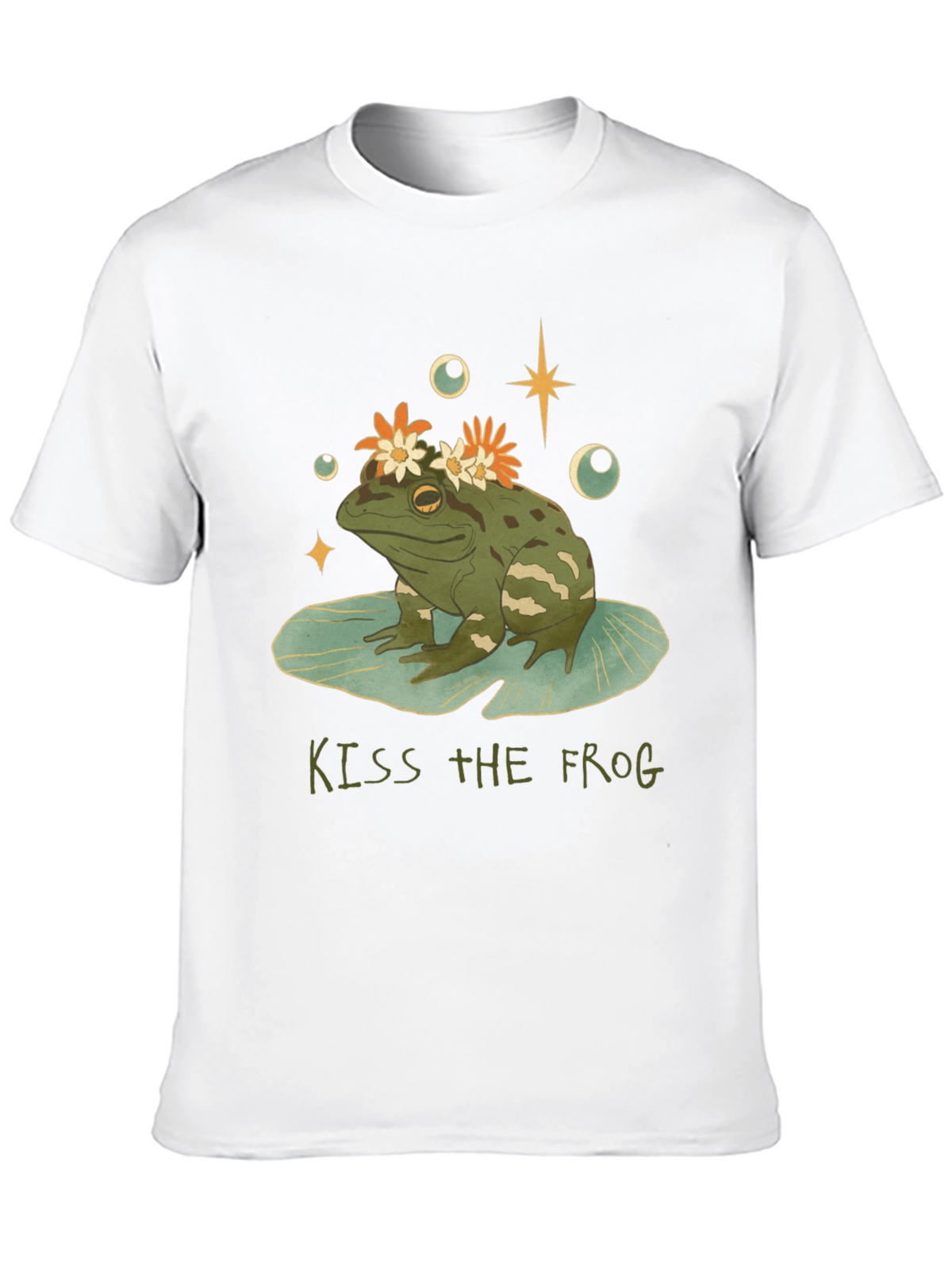 Kiss the Frog Graphic Tee - Quirky Casual Wear