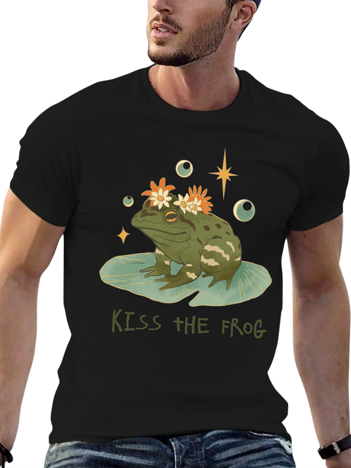 Kiss the Frog Graphic Tee - Quirky Casual Wear