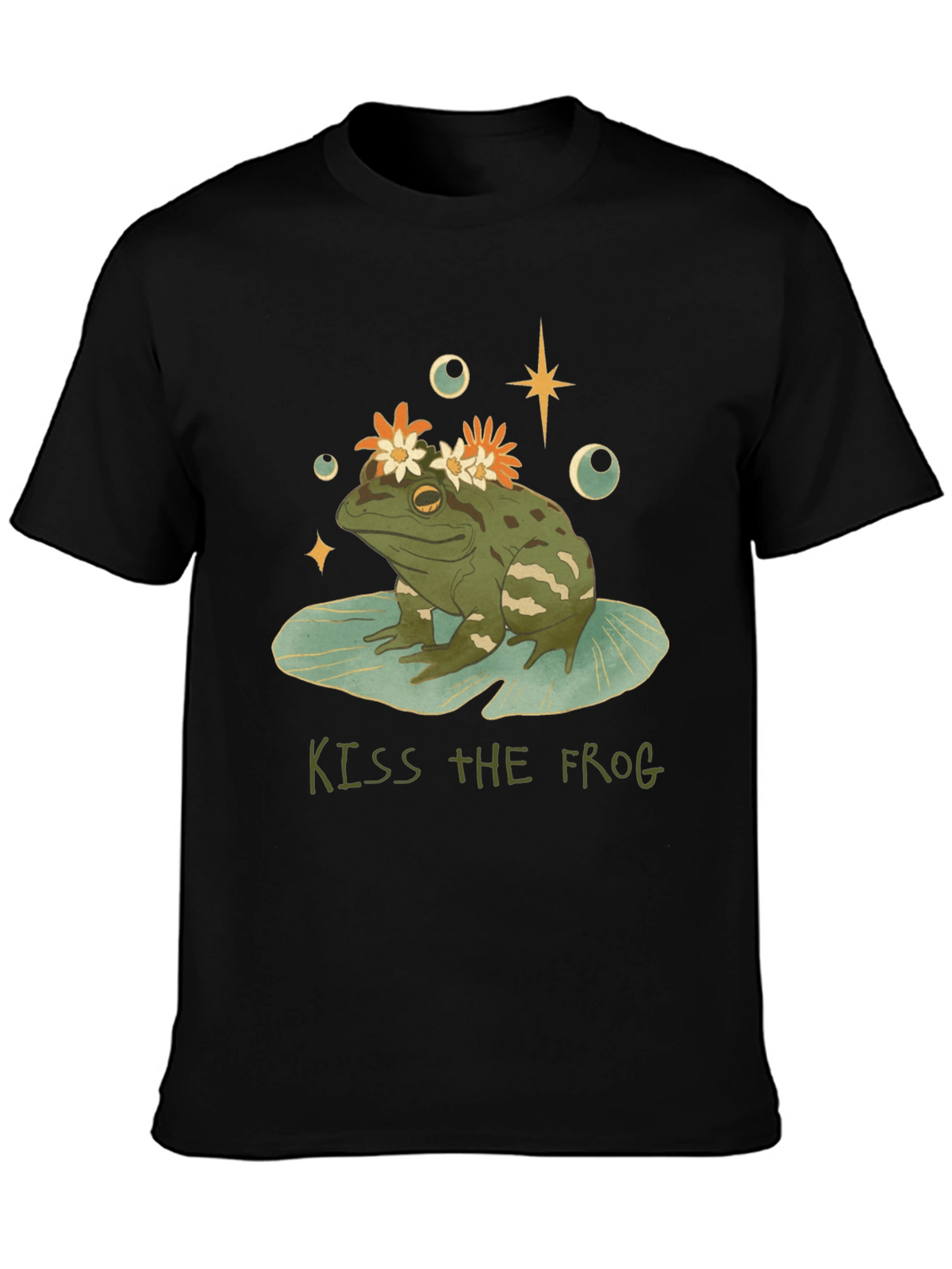 Kiss the Frog Graphic Tee - Quirky Casual Wear