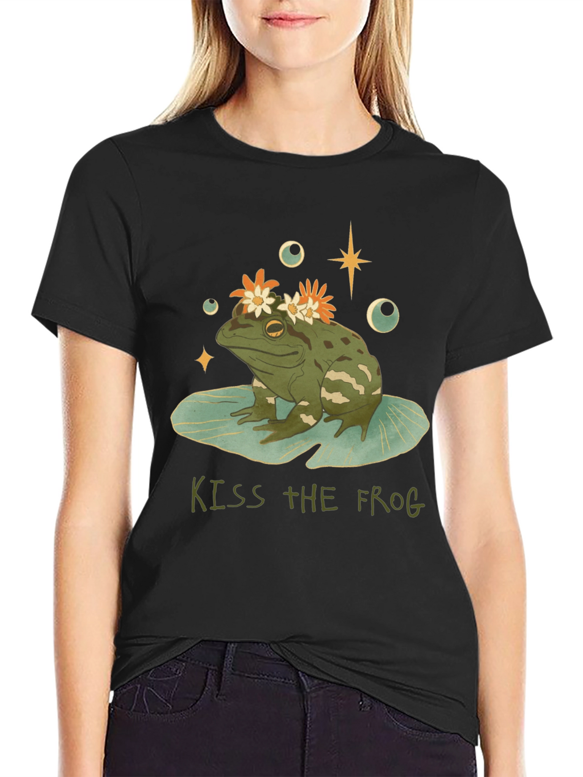 Kiss the Frog Graphic Tee - Quirky Casual Wear