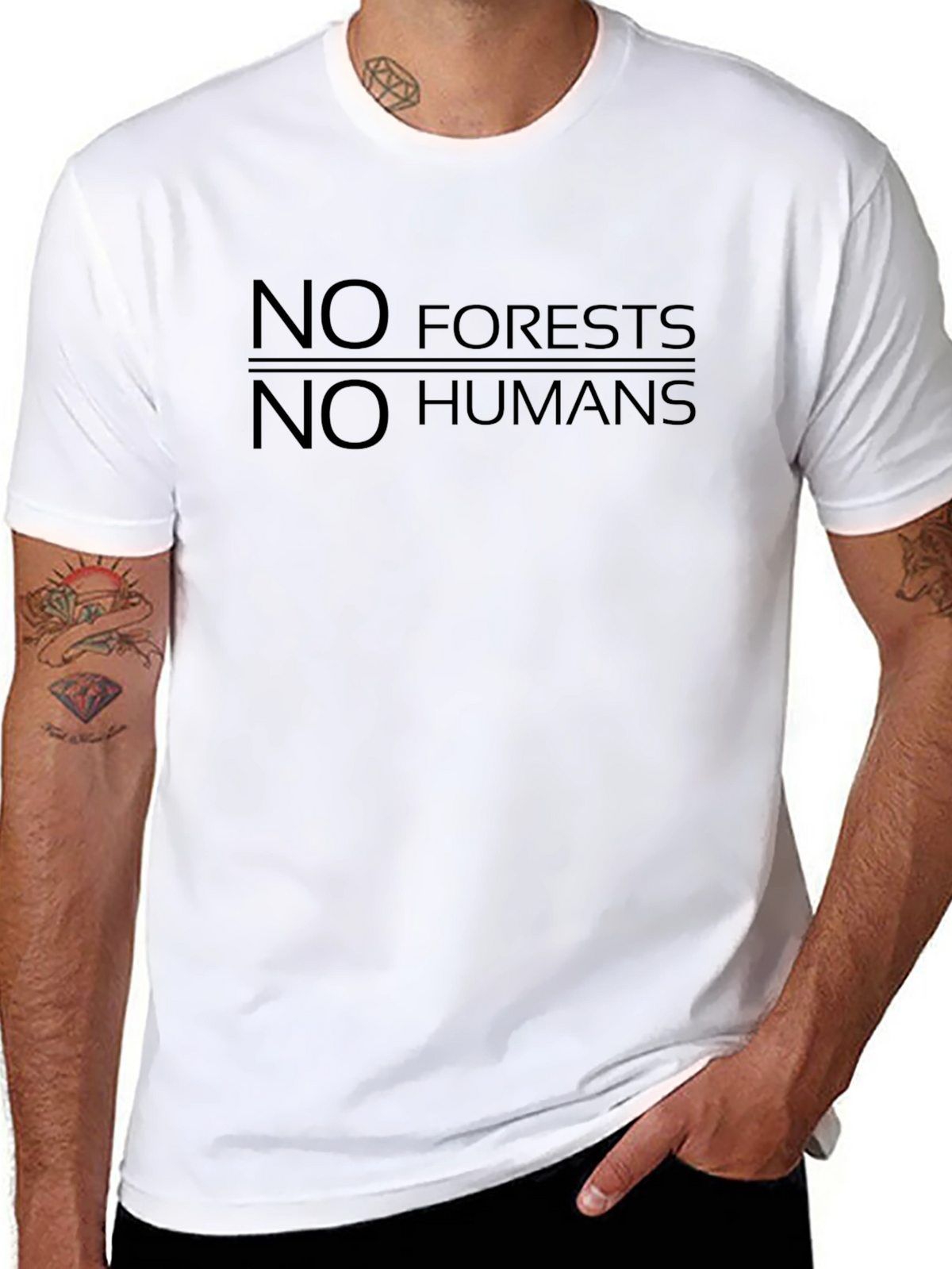 No Forests No Humans Graphic Tee - Unisex