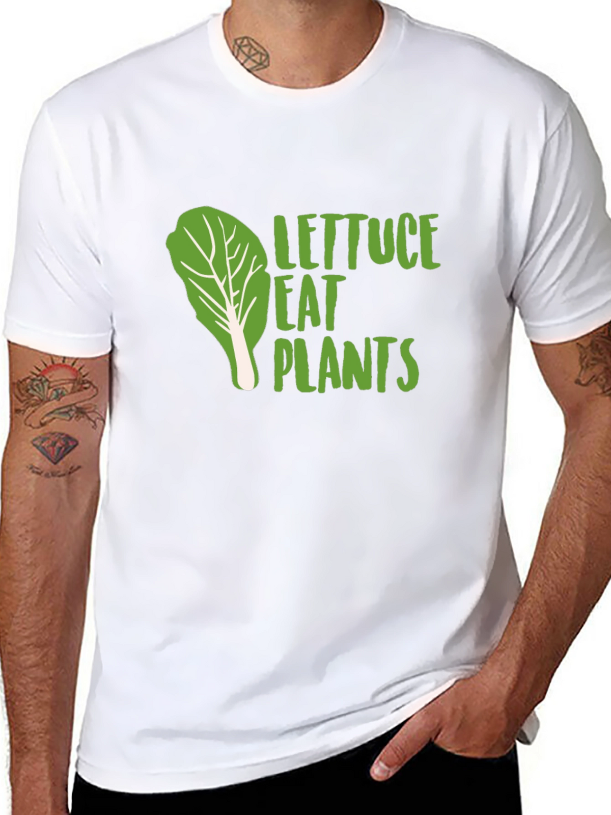 Lettuce Eat Plants T-Shirt - Vegan Graphic Tee