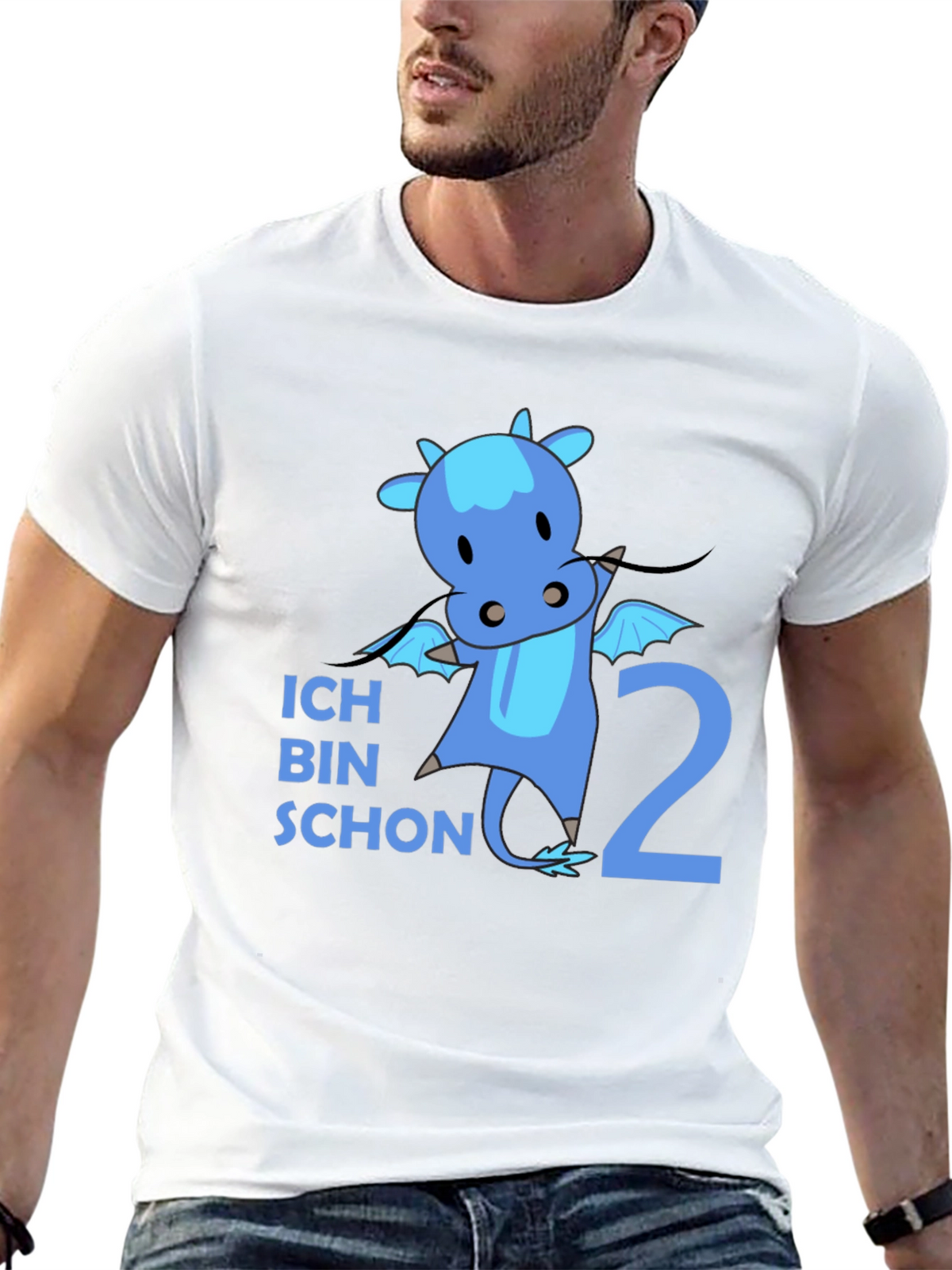 Ich Bin Schon 2 Dragon Black T-Shirt