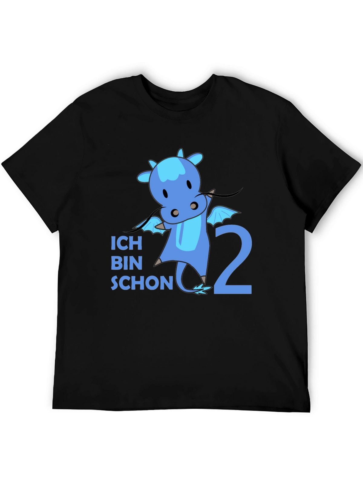 Ich Bin Schon 2 Dragon Black T-Shirt