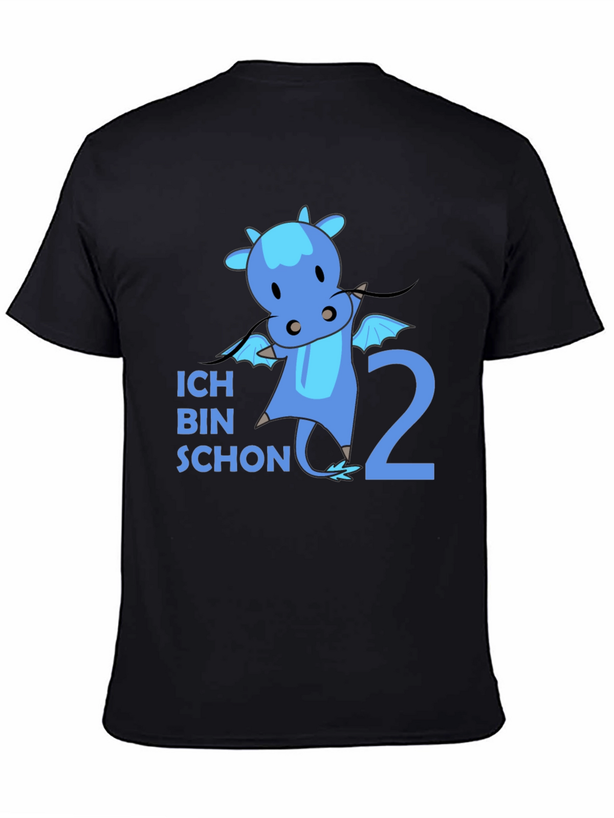 Ich Bin Schon 2 Dragon Black T-Shirt