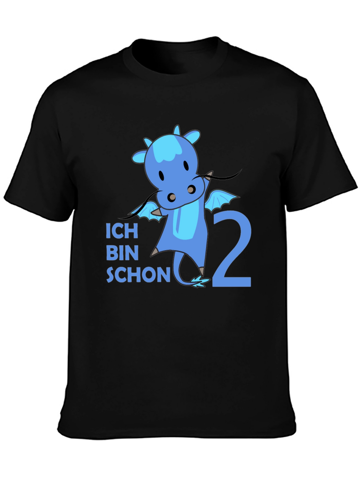 Ich Bin Schon 2 Dragon Black T-Shirt