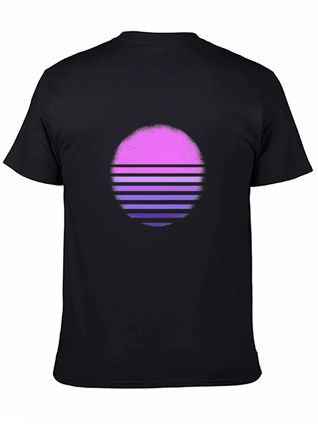 Retro Sunset Graphic Tee - Black T-Shirt
