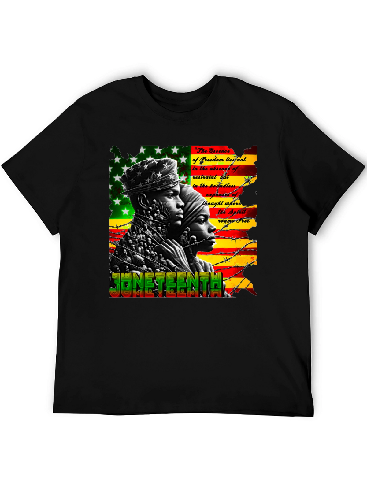 Juneteenth Freedom Essence Graphic T-Shirt