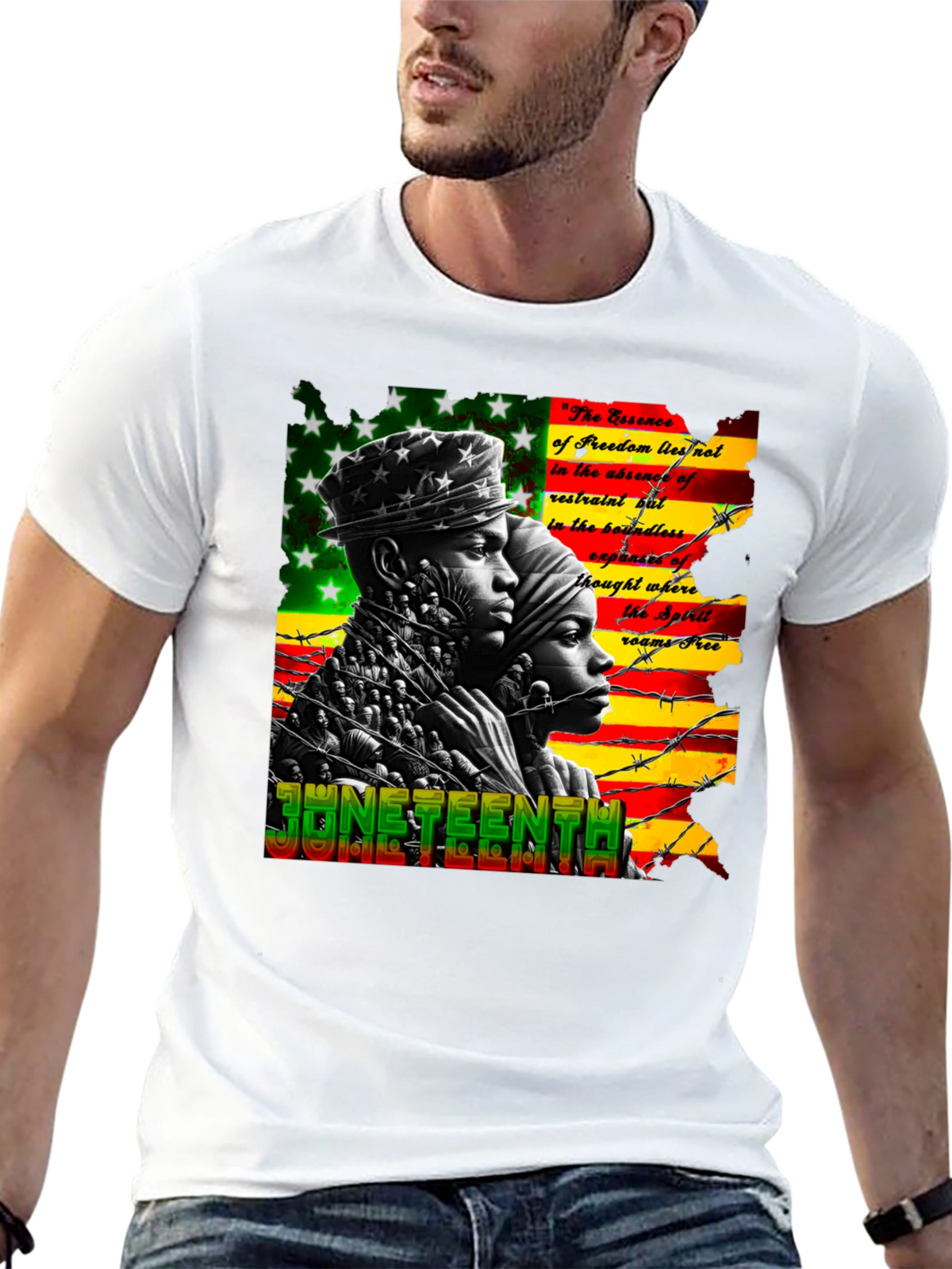 Juneteenth Freedom Essence Graphic T-Shirt