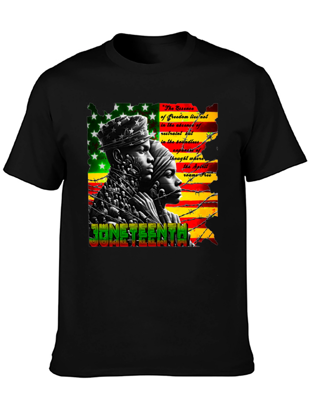 Juneteenth Freedom Essence Graphic T-Shirt