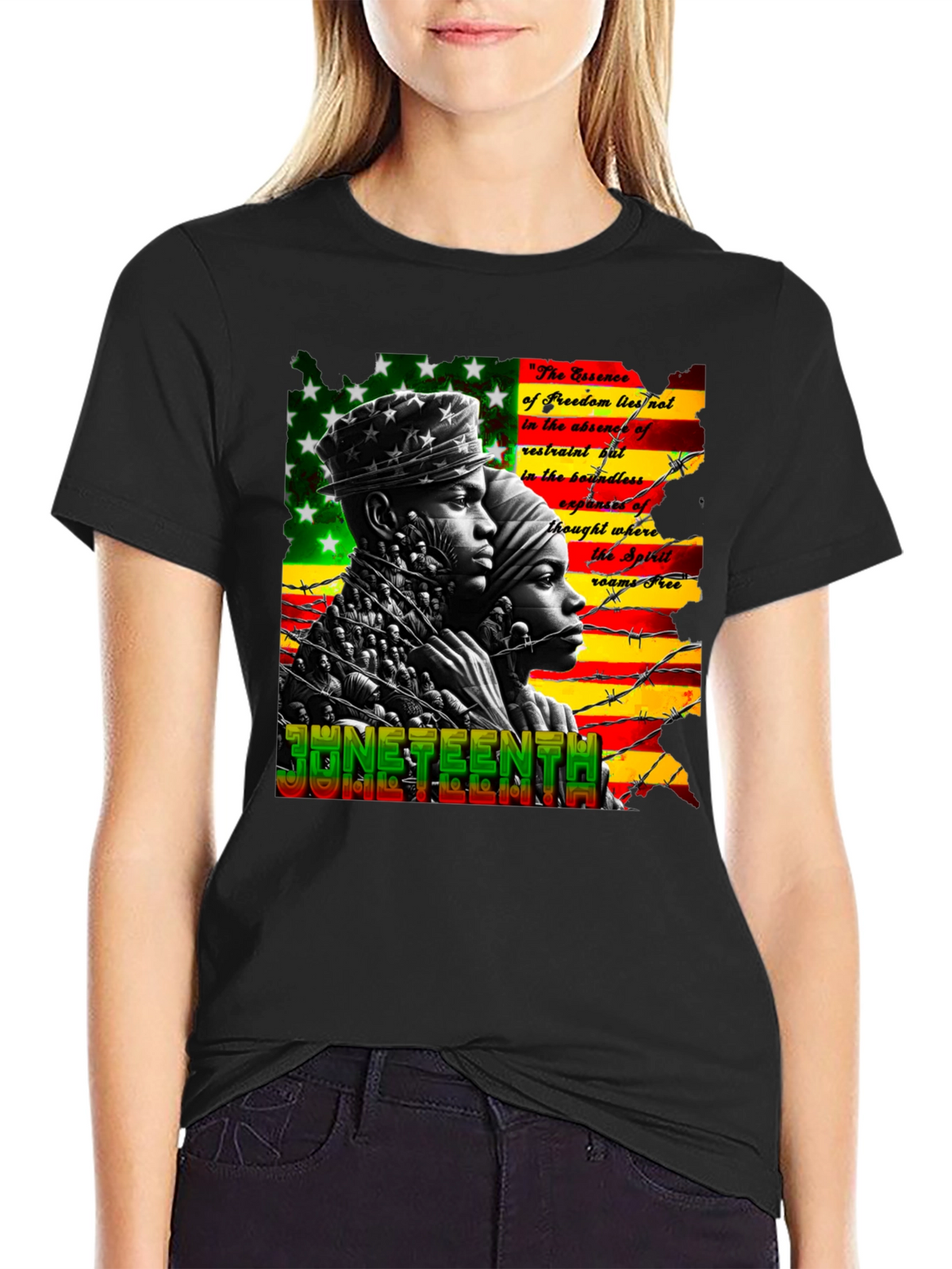 Juneteenth Freedom Essence Graphic T-Shirt