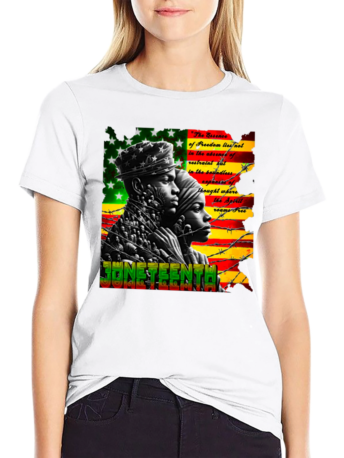 Juneteenth Freedom Essence Graphic T-Shirt