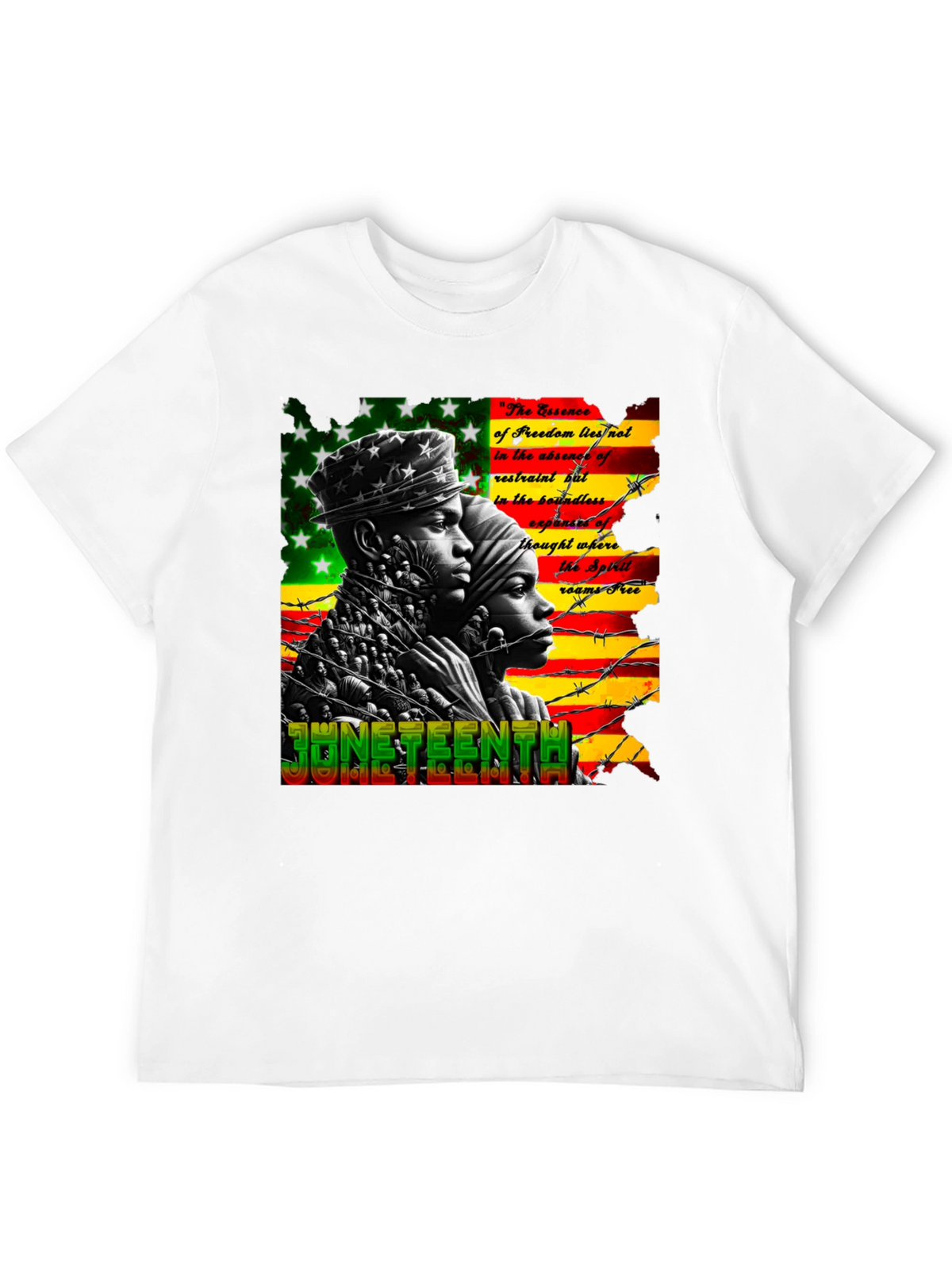 Juneteenth Freedom Essence Graphic T-Shirt