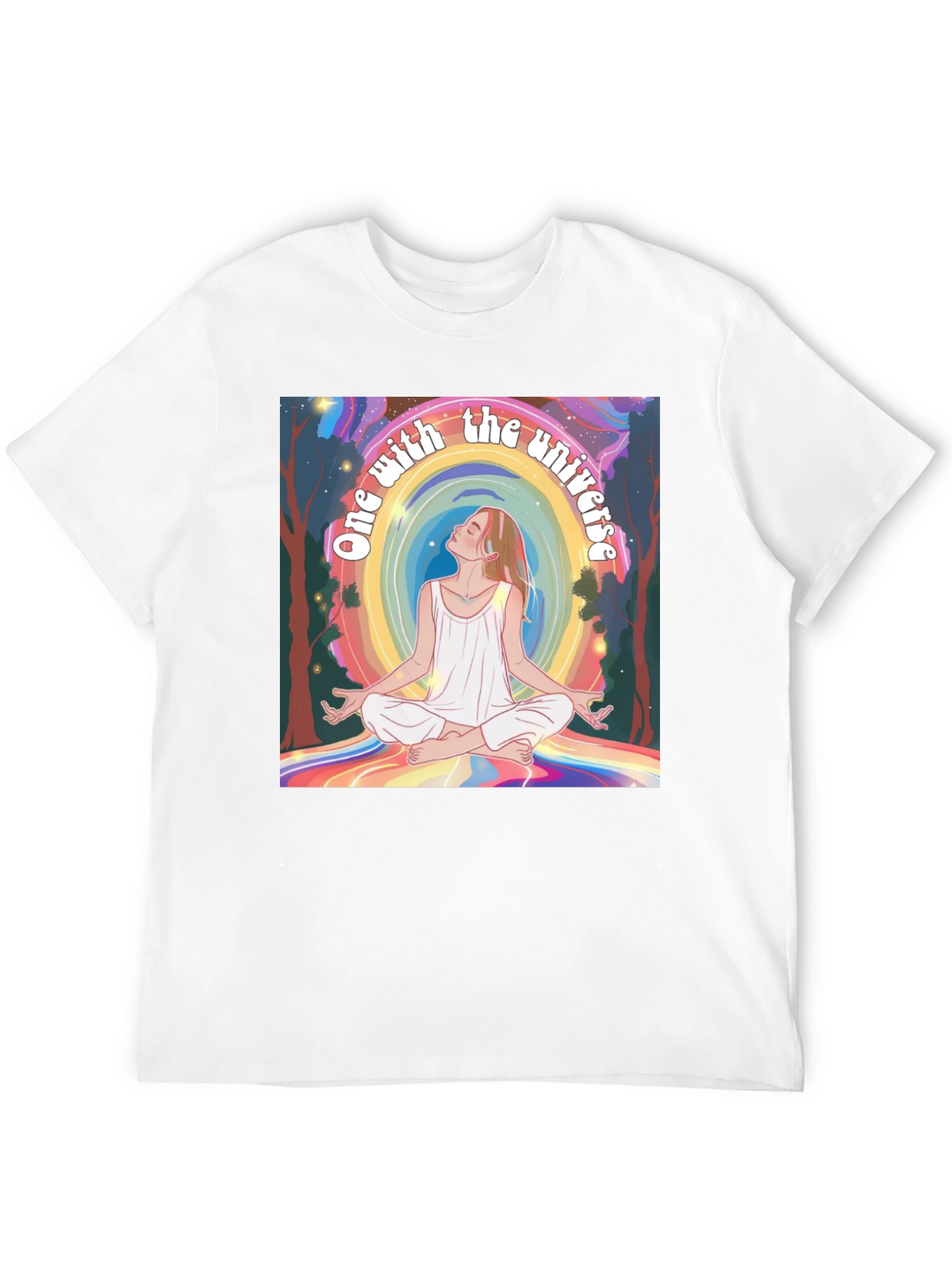 One With the Universe Graphic Tee - Black