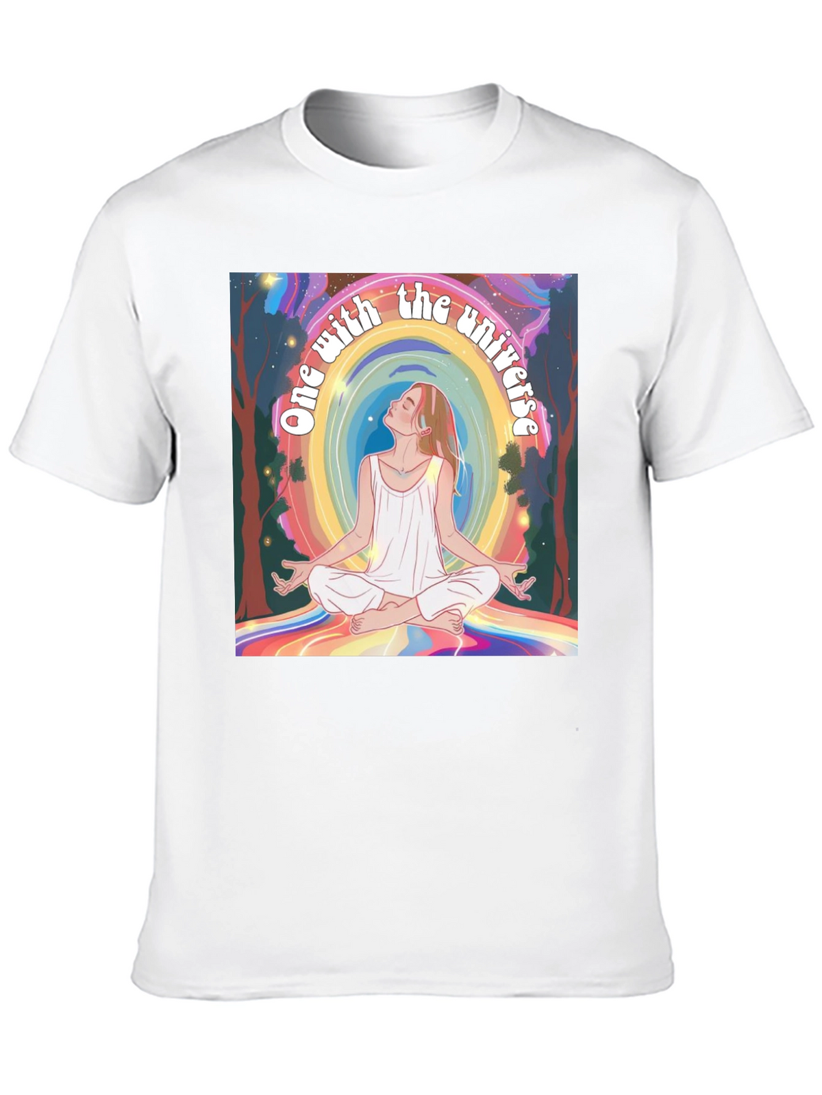 One With the Universe Graphic Tee - Black