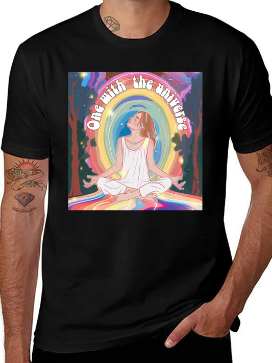 One With the Universe Graphic Tee - Black