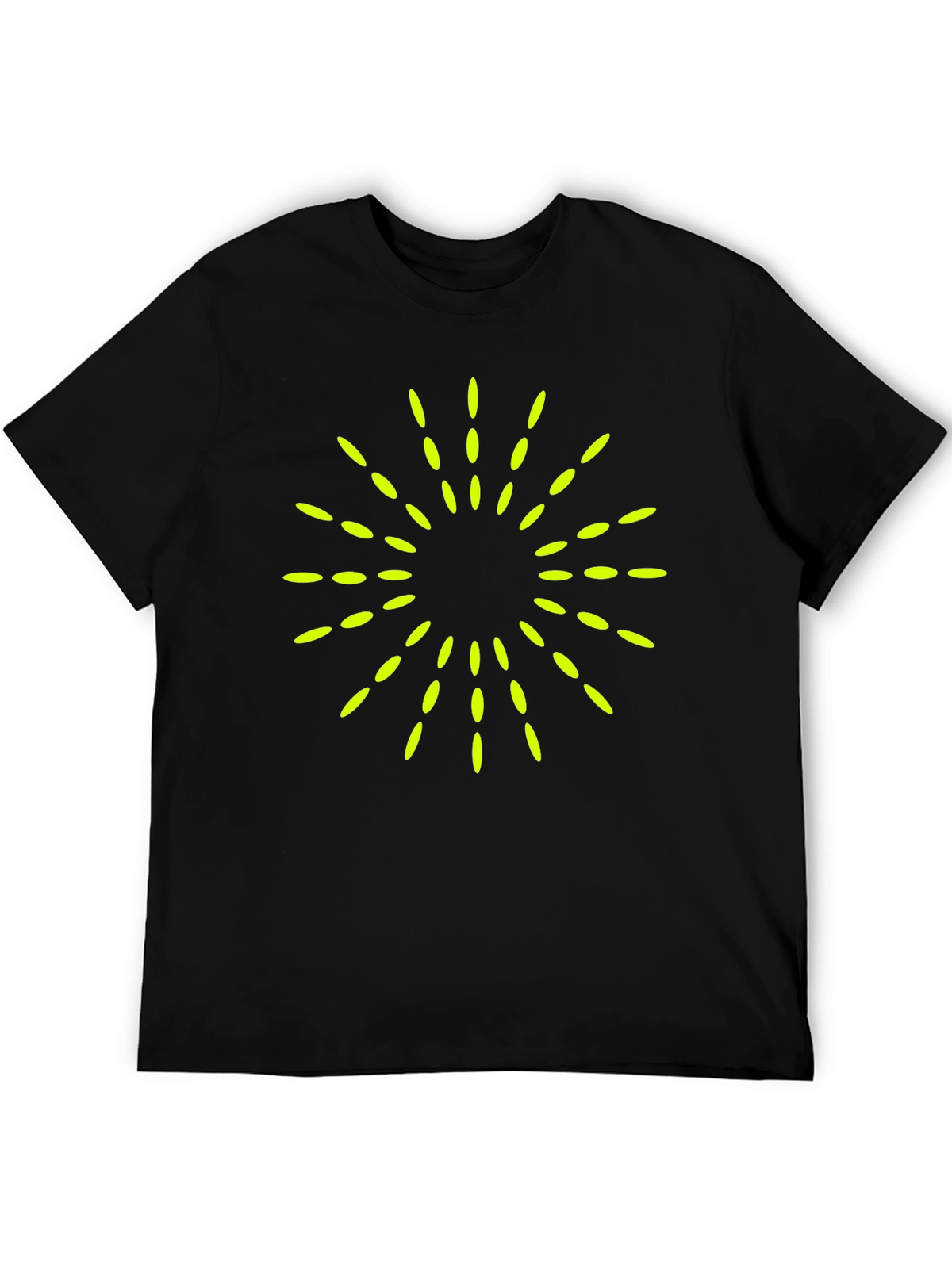 Modern Graphic Tee - Burst Design Black