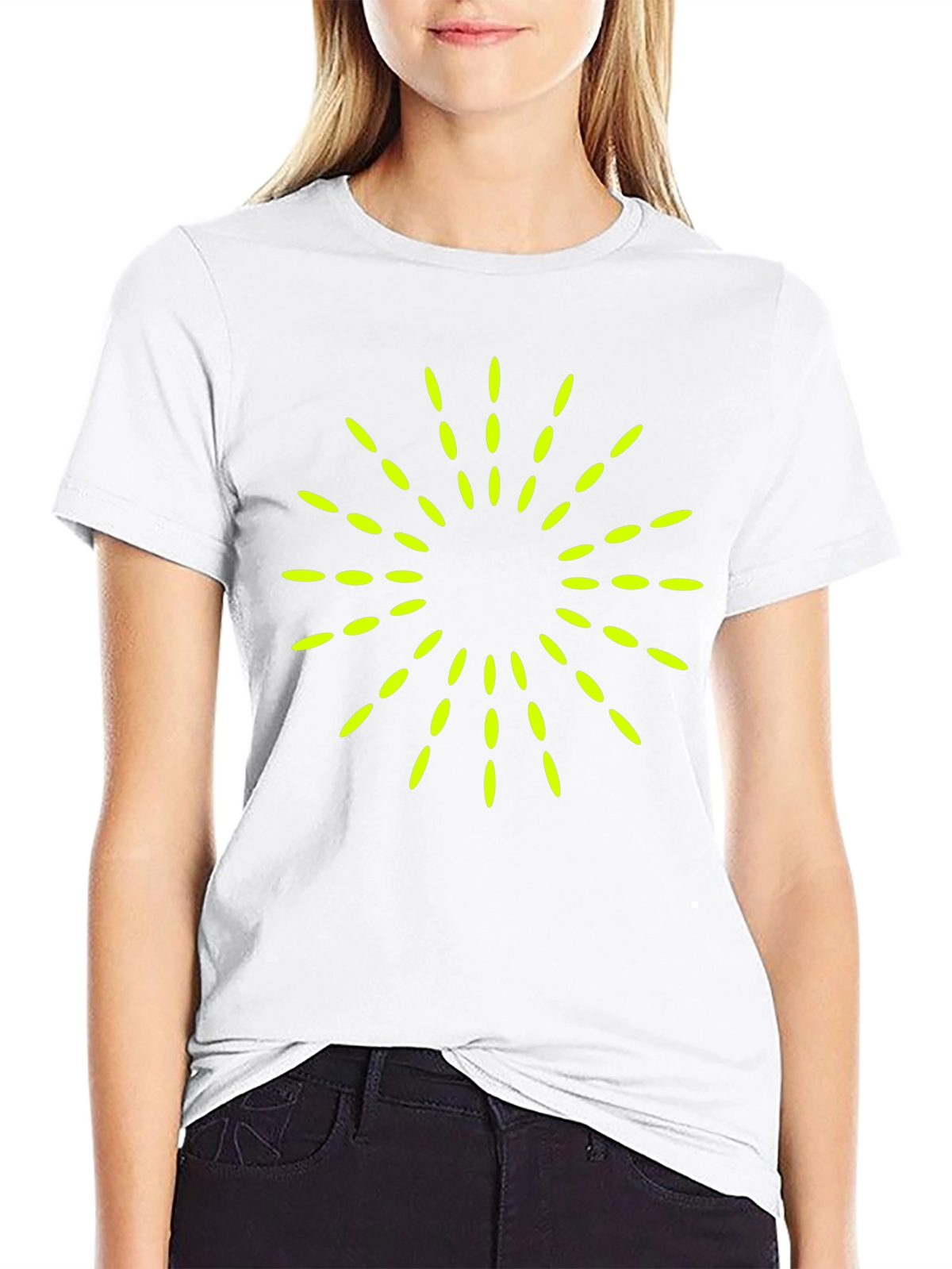 Modern Graphic Tee - Burst Design Black