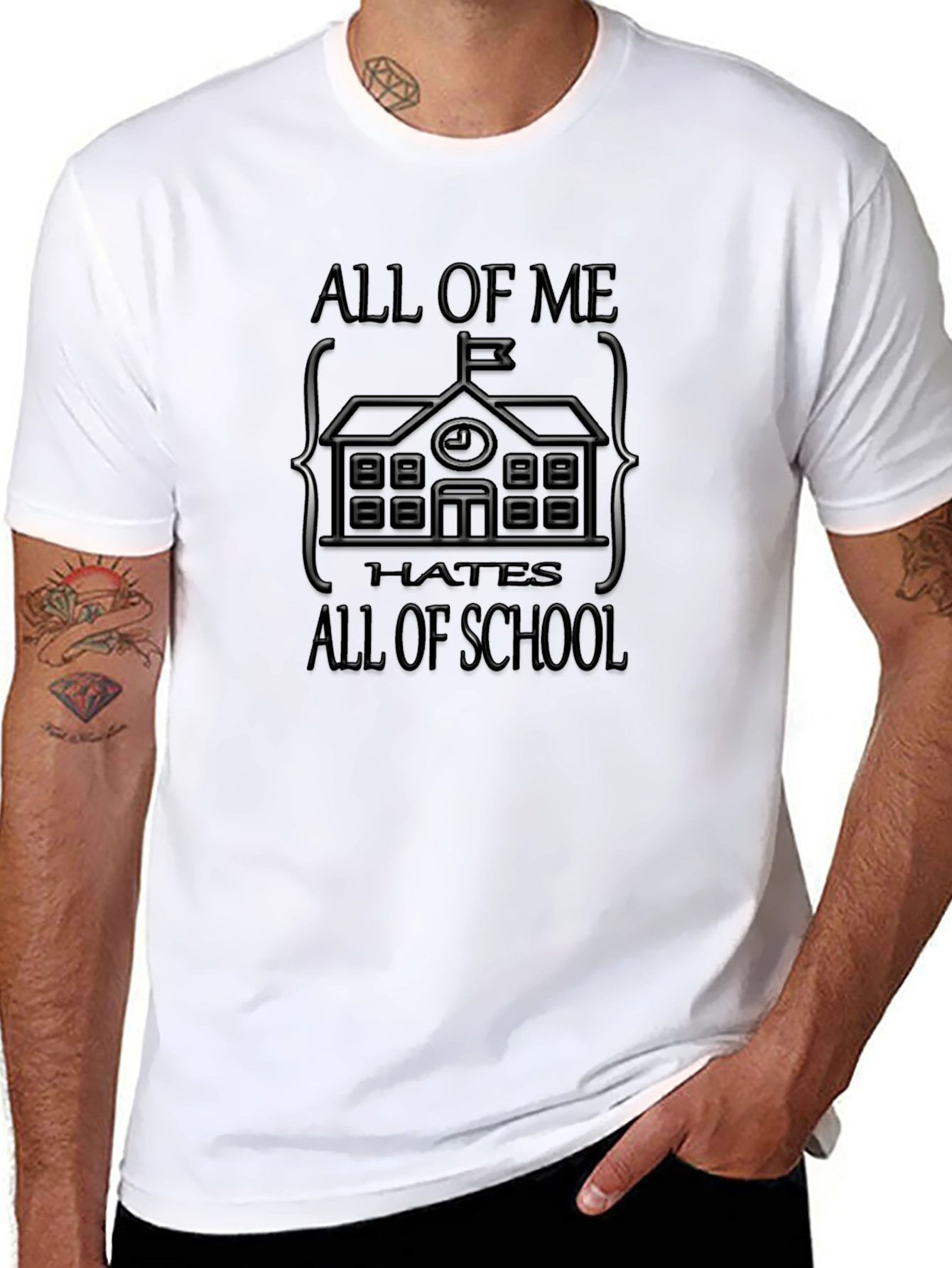 All of Me Hates All of School T-Shirt