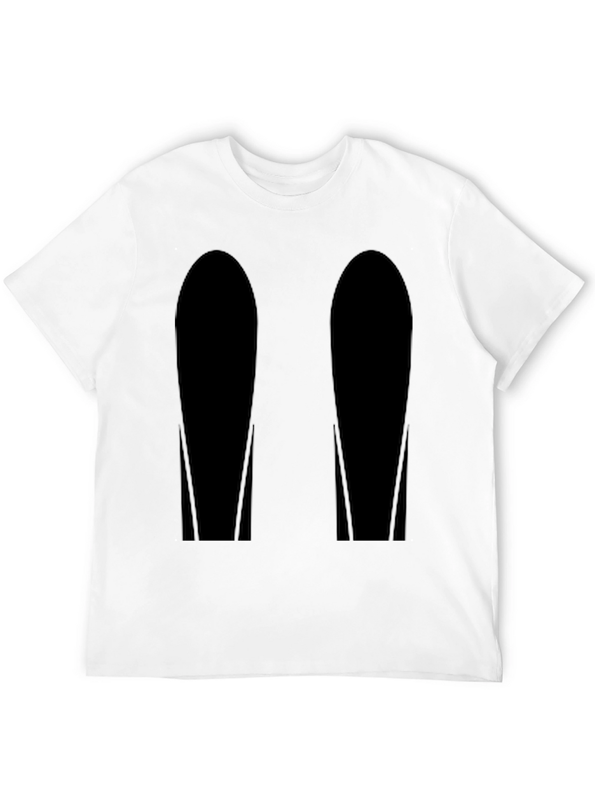 Mens Black Graphic Tee - Abstract Design