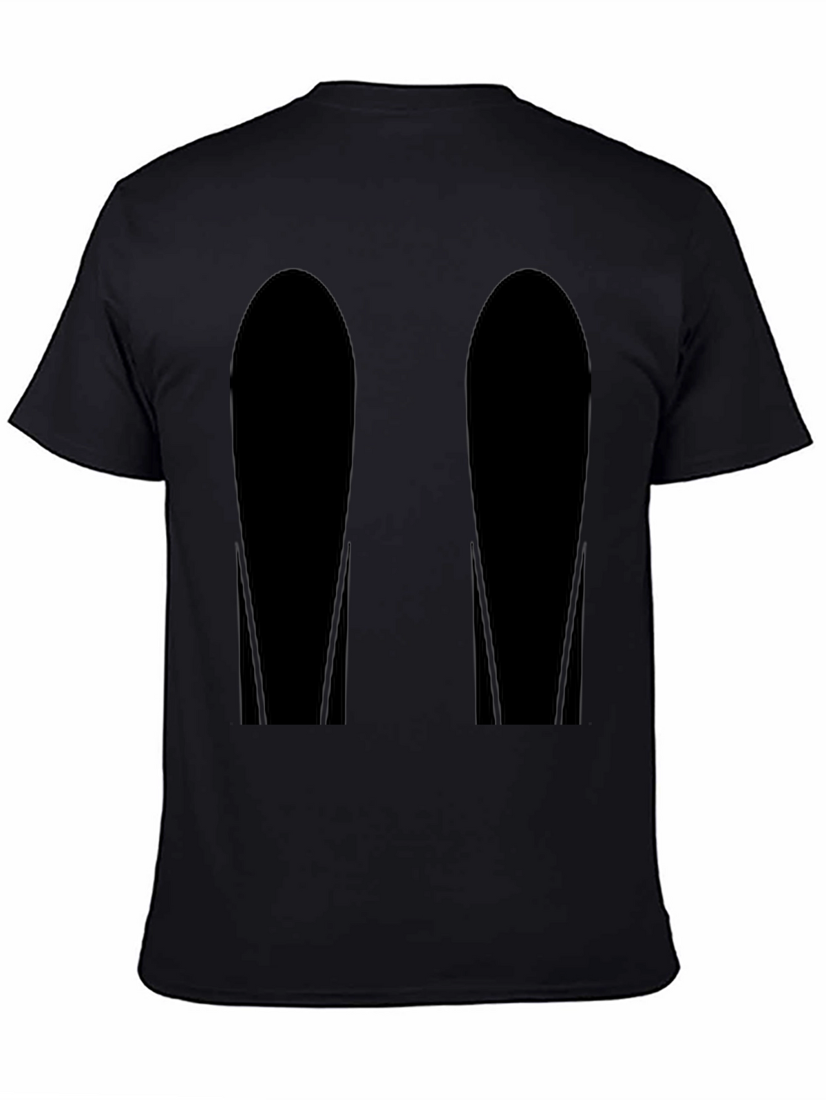 Mens Black Graphic Tee - Abstract Design