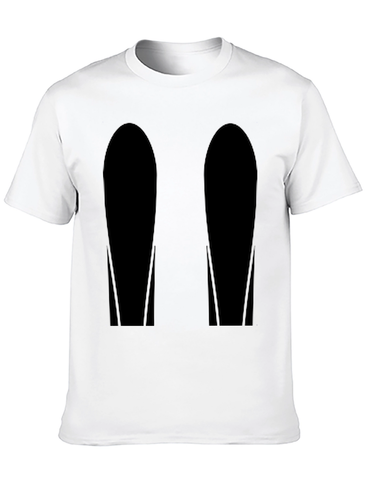 Mens Black Graphic Tee - Abstract Design