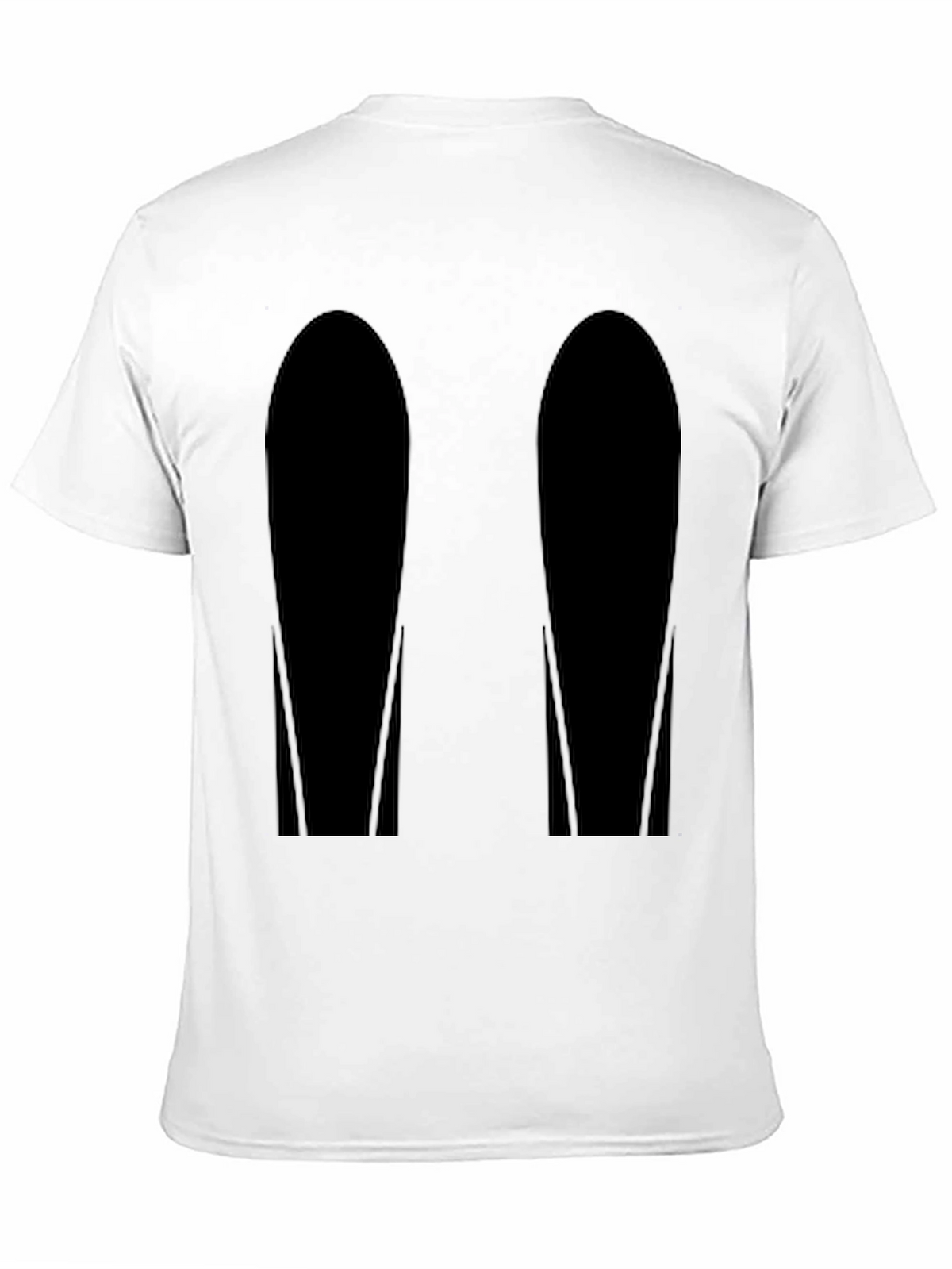 Mens Black Graphic Tee - Abstract Design