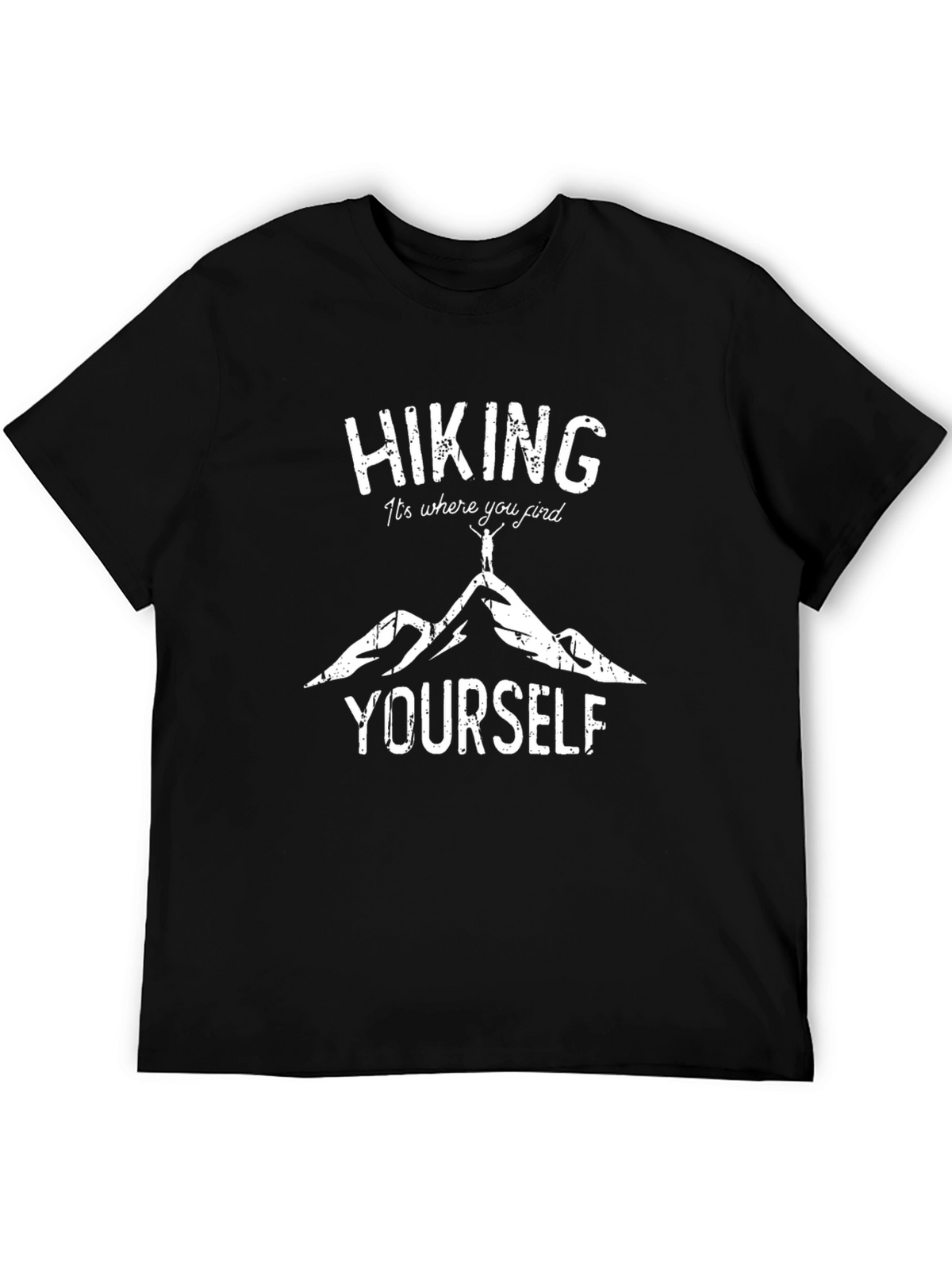 Hiking Find Yourself Graphic Tee - Black